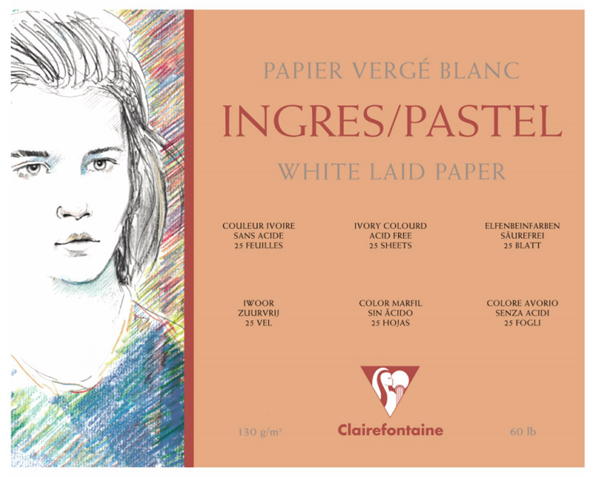Альбом для пастели Clairefontaine Ingres Pastel, 18 х 24 см, 25 листов96481 Альбом для пастели Clairefontaine Ingres Pastel, 18 х 24 см, 25 листов96481Альбом Clairefontaine Ingres Pastel состоит из 25 листов высококачественной бумаги белого цвета. Благодаря мелкозернистой поверхности данная бумага идеально подходит для рисования пастелью, мелками, углем. Твердая подложка позволяет использовать альбом вне класса или дома. Рисование в таких альбомах доставит максимальное удовольствие художникам любого возраста.