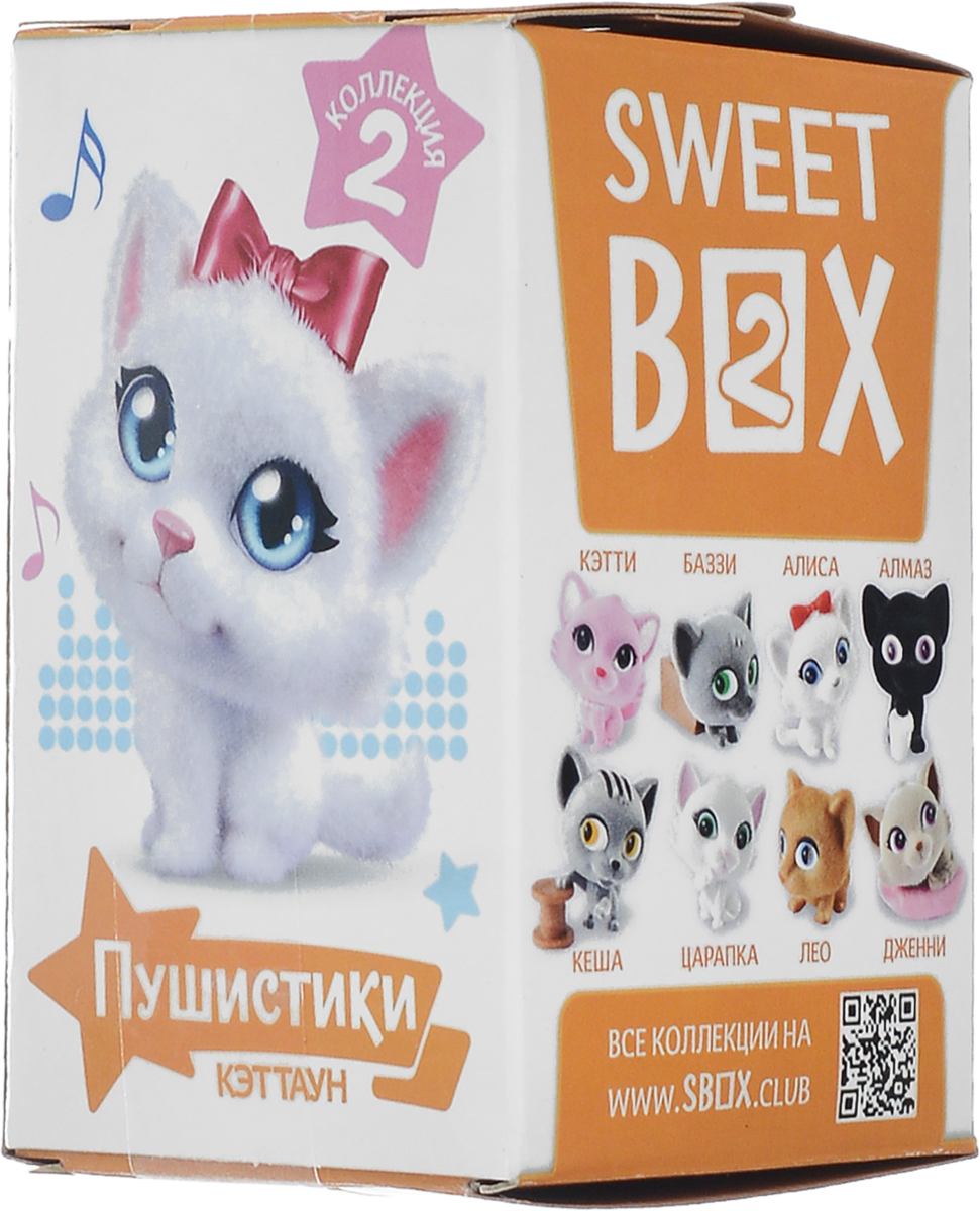 Sweet Box Пушистики Котята жевательный мармелад с игрушкой, 10 г0120710 Sweet Box Пушистики Котята жевательный мармелад с игрушкой, 10 г0120710Sweet Box (Сладкая коробочка) - коробочка со сладостями и игрушкой.Свитбоксы популярны среди детей и взрослых, коллекционирующих игрушки. Персонажи коллекций открывают удивительные миры, вовлекают в игру, дарят незабываемые впечатления.Игрушка выполнена из качественного пластика, изображает животное из мультфильма Пушистики. Пока не откроете коробочку - не узнаете, какая игрушка вам попалась!Игрушка предназначена для детей старше трех лет.Уважаемые клиенты! Обращаем ваше внимание, что полный перечень состава продукта представлен на дополнительном изображении.