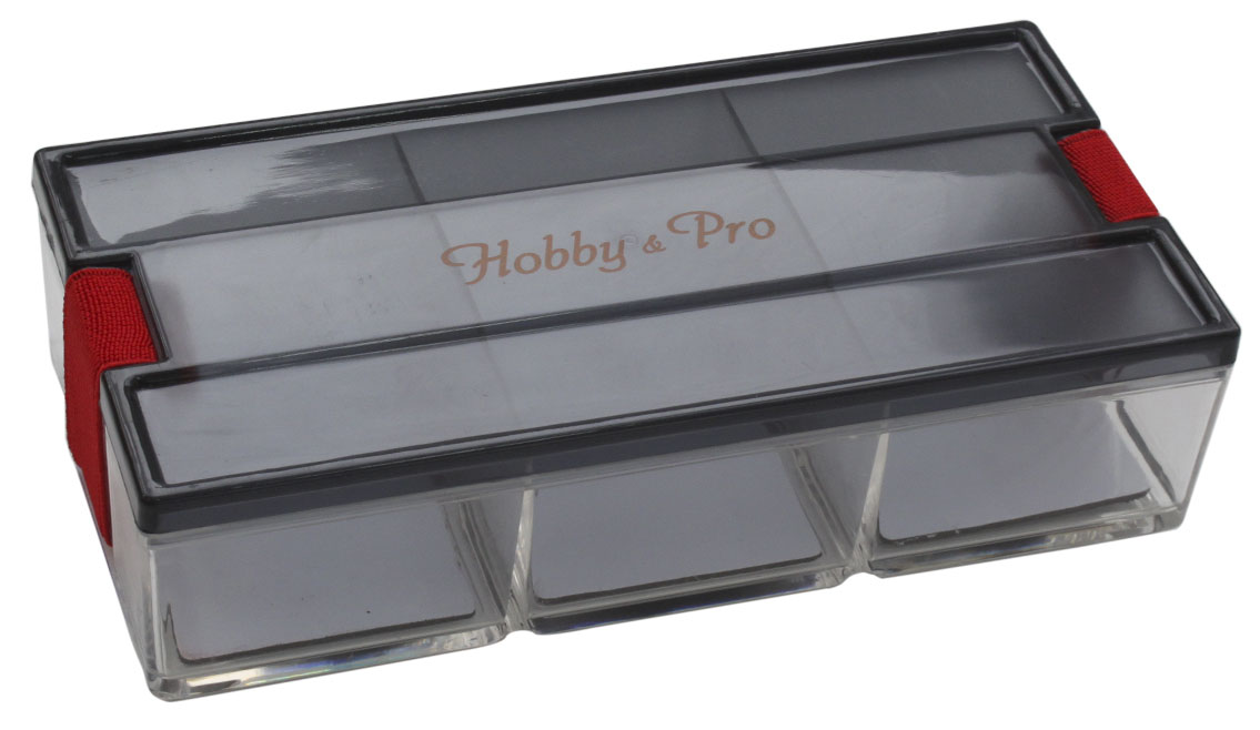 Контейнер для мелочей Hobby & Pro, с фиксирующей резинкой, 18,5 х 9 х 4,5 смS03301004 Контейнер для мелочей Hobby & Pro, с фиксирующей резинкой, 18,5 х 9 х 4,5 смS03301004Контейнер для мелочей Hobby & Pro изготовлен из прозрачного пластика, что позволяет видеть содержимое. Подходит для хранения швейных принадлежностей, рыболовных снастей, мелких деталей и других бытовых мелочей. Крышка плотно закрывается благодаря фиксирующей резинке. Такой контейнер поможет держать вещи в порядке.