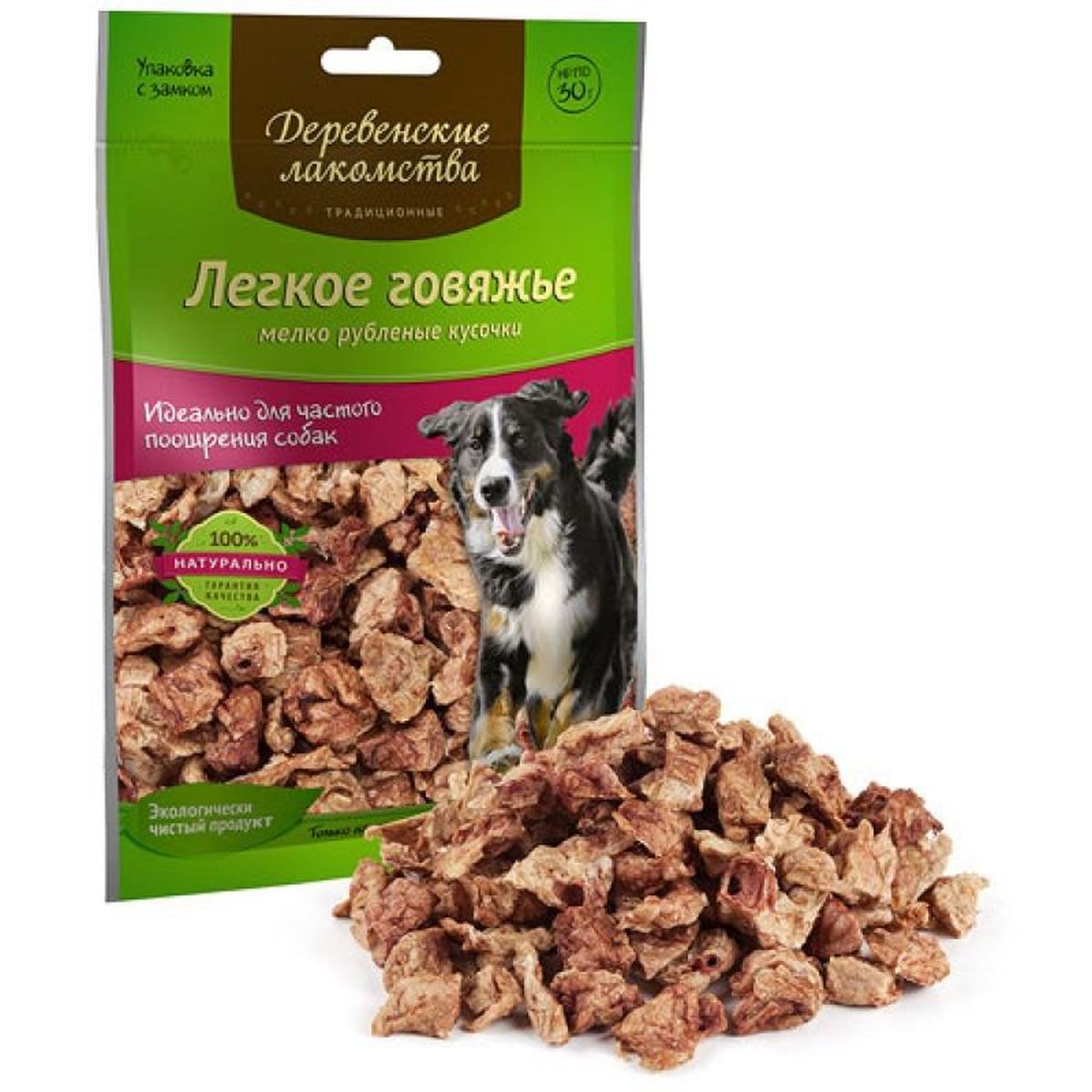 Лакомтво для собак Деревенские лакомства Традиционные, легкое говяжье, 30 г0120710 Лакомтво для собак Деревенские лакомства Традиционные, легкое говяжье, 30 г0120710Мясной деликатес Деревенские лакомства подходит для частого поощрения собак. Мелко рубленые кусочки легкого говядины удовлетворят самый изысканный вкус и станут любимым угощением вашего питомца.Товар сертифицирован.