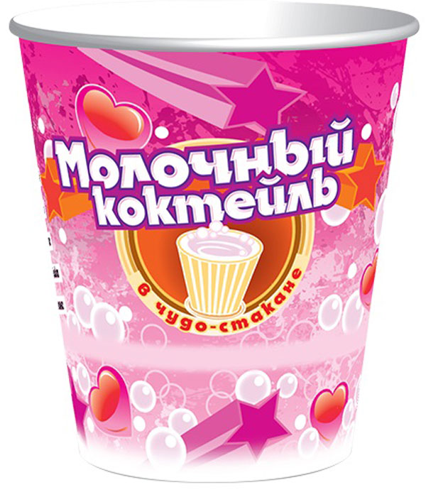 Чудо-Стакан молочный коктейль со вкусом банана, 10 стаканов по 20 г0120710 Чудо-Стакан молочный коктейль со вкусом банана, 10 стаканов по 20 г0120710Молочный коктейли подойдут для раннего завтрака, легкие для желудка. Вы сможете насладиться молочным вкусом не опасаясь за свою фигуру. Для использования - ПРОСТО ЗАЛЕЙТЕ ВОДЫ - все ингредиенты внутри стакана, нет необходимости дополнительно приобретать стакан, ложку, растворимый напиток. Верхний защитный клапан (крышка-ложка) после извлечения из стакана, складывается по оттеснённым линиям сгиба и становится ложкой для размешивания напитка. Стаканы выполнены из пищевого целлюлозного картона, не выделяют вредных веществ, экологически чисты, просты в утилизации.