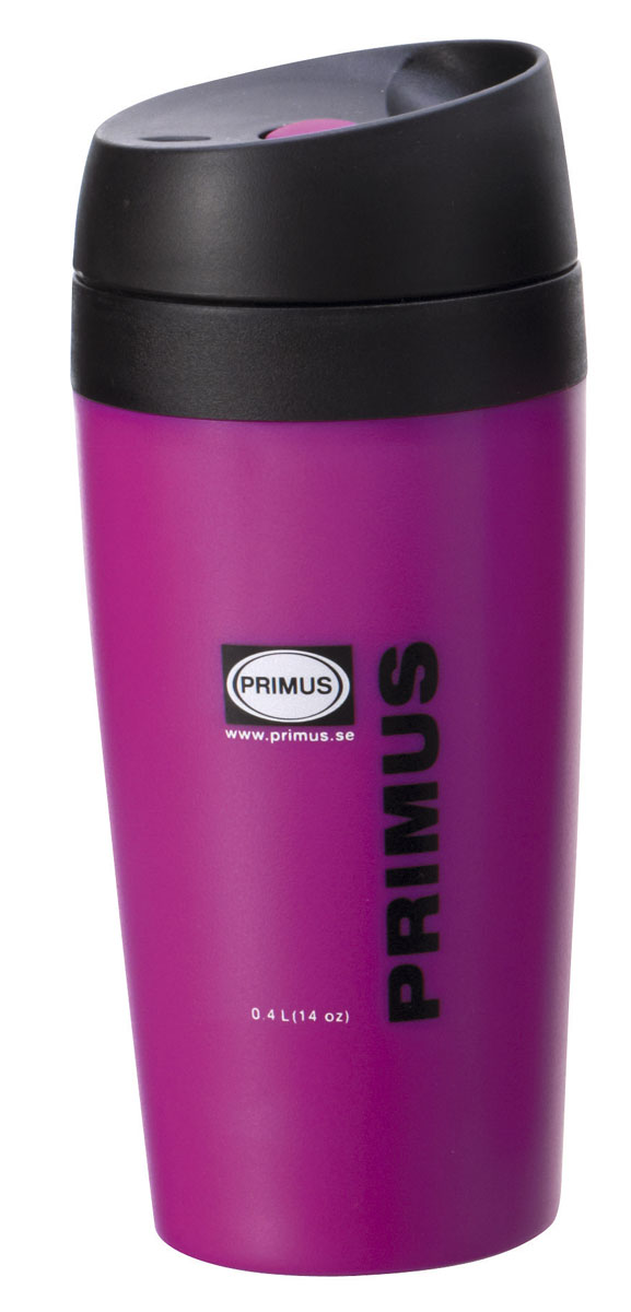 Термокружка Primus Commuter Mug, цвет: пурпурный, 400 мл737908 Термокружка Primus Commuter Mug, цвет: пурпурный, 400 мл737908Простой замок переключатель, изоляция с двойными стенками сохранит Ваш напиток холодным или горячим на вашем пути на работу или у костра. Компактная конструкция занимает минимум места и поместится в подстаканнике автомобиля.