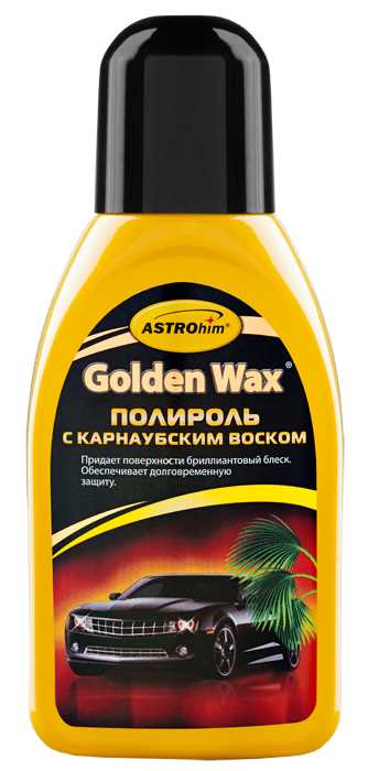 Полироль кузова ASTROhim Golden Wax, с карнаубским воском, 250 млRC-100BWC Полироль кузова ASTROhim Golden Wax, с карнаубским воском, 250 млRC-100BWCПолироль кузова ASTROhim Golden Wax с карнаубским воском обладает повышенным содержанием воска. Благодаря этому, отполированное лакокрасочное покрытие приобретает устойчивую защитную пленку, которая обладает мощными гидрофобными свойствами - способностью отталкивать воду и грязь. Поэтому грязь налипает гораздо меньше и автомобиль реже нуждается в мойках. Даже если у вашего автомобиля потускневшее лакокрасочное покрытие полироль с воском ASTROhim подарит ему эффектный глянцевый блеск и заметно преобразит автомобиль. Новому лакокрасочному покрытию восковая полировка поможет надежнее противостоять неблагоприятным факторам, вызывающим его старение, а также сохранить идеальный блеск. Одинаково подходит для покрытий с любым эффектом цвета. Полироль эффективен для всех типов лакокрасочных покрытий - и для не металликовых покрытий, и для покрытий перламутр, металлик и хамелеон. Полироль удобен и легок в применении. Кремообразная структура полироля позволяет легко наносить его как на горизонтальные, так и на вертикальные поверхности, что обеспечивает удобство в применении и максимальный эффект от использования. Товар сертифицирован.