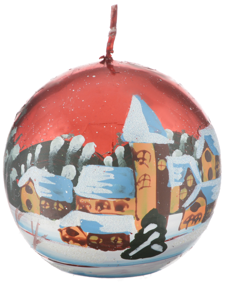 Свеча новогодняя Winter Wings Шар. Зимний пейзаж, 7,3 х 7,3 смN162144 Свеча новогодняя Winter Wings Шар. Зимний пейзаж, 7,3 х 7,3 смN162144Новогодняя свеча Winter Wings Шар. Зимний пейзаж выполнена из парафина с добавлением красителей и снабжена х/б фитилем. Изделие декорировано красивым рисунком в зимней тематике. Такая свеча красиво дополнит интерьер вашего дома в преддверии Нового года. Создайте для себя и своих близких незабываемую атмосферу праздника и уюта в доме.