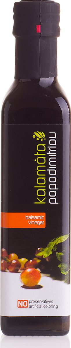 Papadimitriou бальзамический уксус Каламата, 250 мл3150007 Papadimitriou бальзамический уксус Каламата, 250 мл3150007Бальзамический кремовый уксус Каламата Пападимитриу - натуральный продукт, который производится из высушенного винограда, произрастающего в виноградниках южной части полуострова Пелопоннес. Изготовлен по популярному греческому рецепту. Не содержит красителей и консервантов.