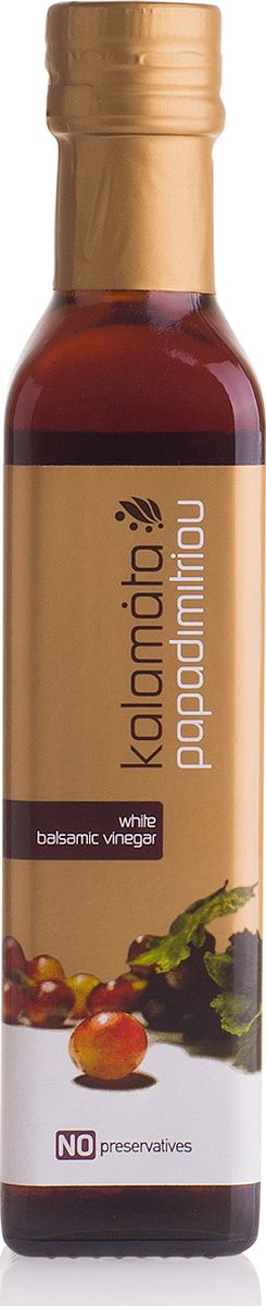 Papadimitriou белый бальзамический уксус Каламата, 250 мл0120710 Papadimitriou белый бальзамический уксус Каламата, 250 мл0120710Кремообразный, ароматный, кисло-сладкий на вкус.