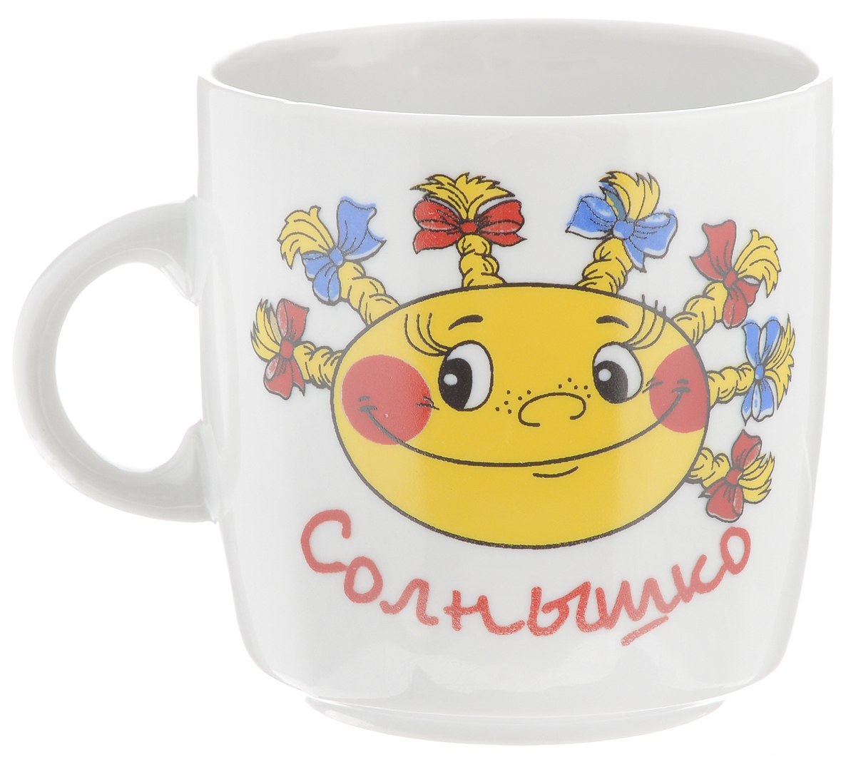 Кружка Фарфор Вербилок Солнышко, 210 мл115510 Кружка Фарфор Вербилок Солнышко, 210 мл115510Красивая кружка Фарфор Вербилок Солнышко способна скрасить любое чаепитие. Изделие выполнено из высококачественного фарфора и украшено рисунком. Посуда из такого материала позволяет сохранить истинный вкус напитка, а также помогает ему дольше оставаться теплым.Объем кружки: 210 мл.Диаметр по верхнему краю: 7,2 см.Диаметр основания: 5 см.Высота кружки: 7,5 см.