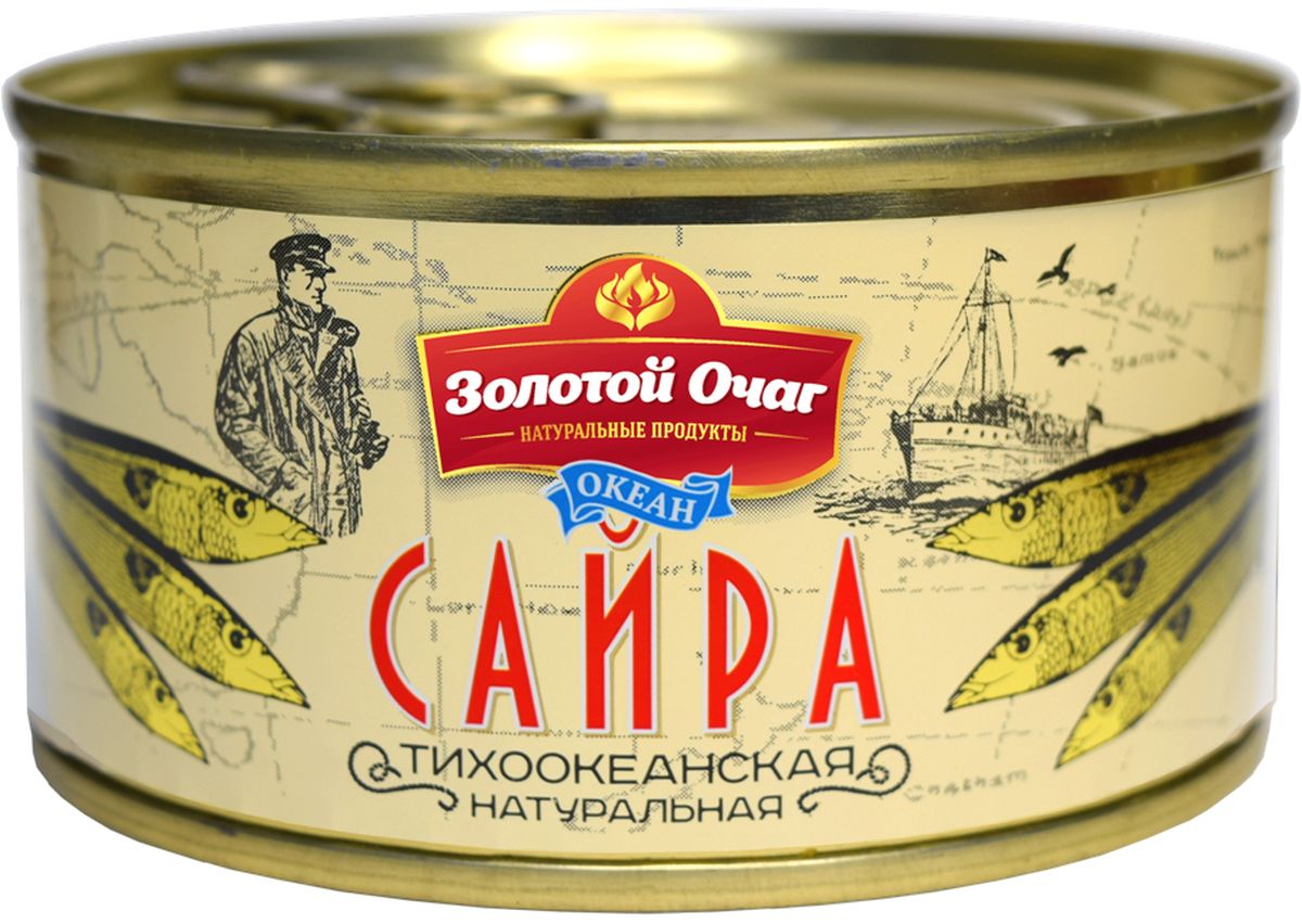 Золотой Очаг сайра тихоокеанская натуральная, 185 г0120710 Золотой Очаг сайра тихоокеанская натуральная, 185 г0120710Консервы из сайры – вкусный и питательный продукт, который можно подавать как самостоятельное блюдо или вводить в состав других.