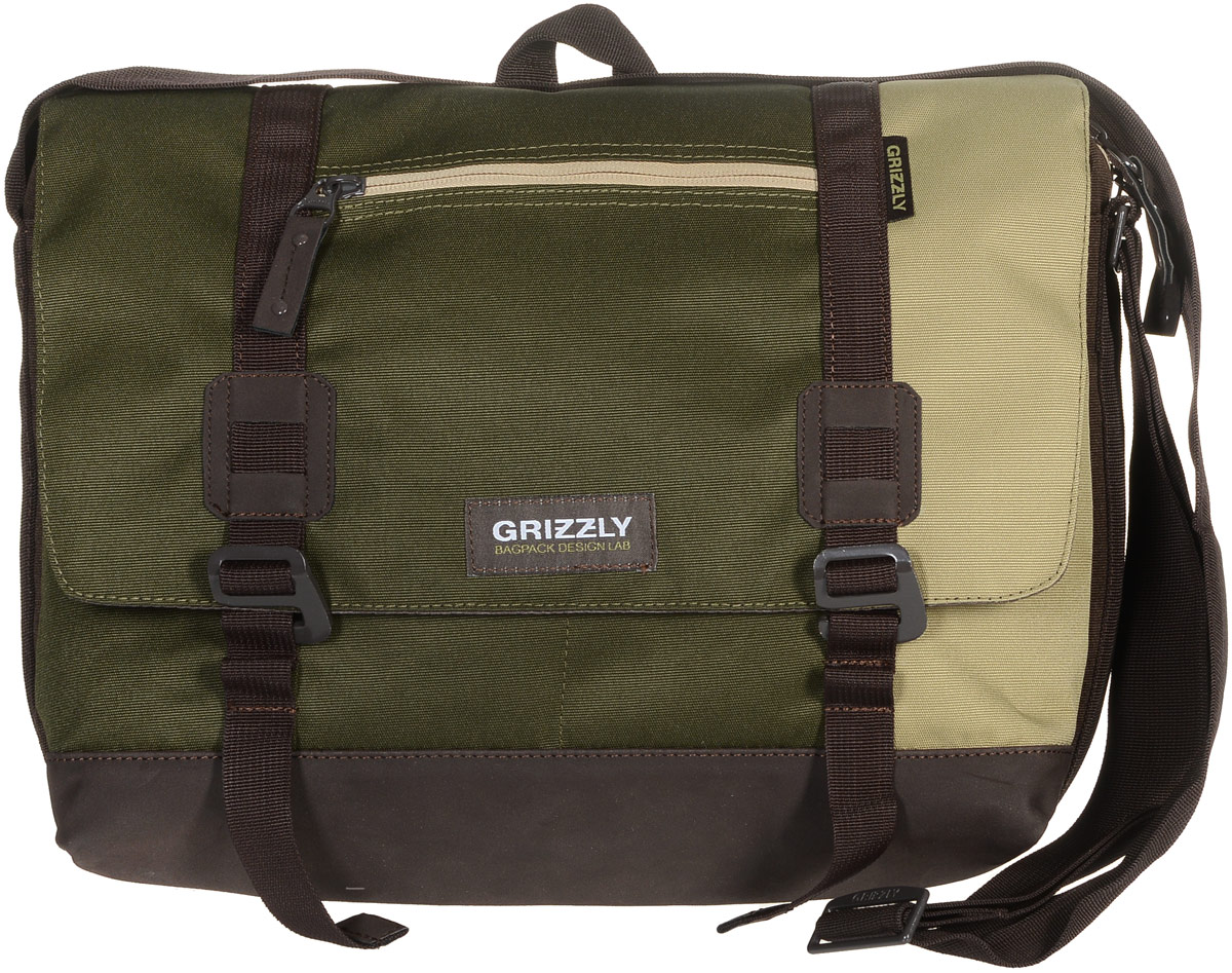 Сумка молодежная Grizzly, цвет: песочный, хаки, коричневый, 14 л. ММ-619-3/3MW-1462-01-SR серебристый Сумка молодежная Grizzly, цвет: песочный, хаки, коричневый, 14 л. ММ-619-3/3MW-1462-01-SR серебристыйМолодежная сумка Grizzly изготовлена из высококачественного плотного текстиля. Дно уплотнено материалом из экокожи. Сумка имеет одно отделение, которое закрывается на клапан с застежками-крючками, регулируемыми по высоте, и застежку-молнию. Внутри сумки расположен карман для ноутбука или планшета, а также вшитый карман на застежке-молнии.Снаружи, с фронтальной стороны сумки есть один прорезной карман на застежке-молнии и два открытых кармашка. На клапане также располагается прорезной карман на застежке-молнии, и с тыльной стороны - боковой карман на застежке-молнии. Изделие оснащено дополнительной ручкой-петлей и регулируемым плечевым ремнем.Самовыражение - одна из базовых потребностей современного человека. Оригинальные, яркие, остромодные рюкзаки от Grizzly наилучшим образом подчеркнут вашу креативность, индивидуальность и неповторимый стиль!