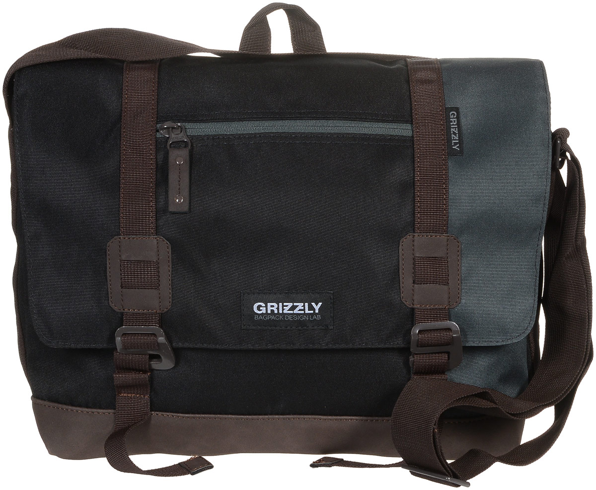 Сумка молодежная Grizzly, цвет: черный, серый, коричневый, 14 л. ММ-619-3/495429-924 Сумка молодежная Grizzly, цвет: черный, серый, коричневый, 14 л. ММ-619-3/495429-924Молодежная сумка Grizzly изготовлена из высококачественного плотного текстиля. Дно уплотнено материалом из экокожи. Сумка имеет одно отделение, которое закрывается на клапан с застежками-крючками, регулируемыми по высоте, и застежку-молнию. Внутри сумки расположен карман для ноутбука или планшета, а также вшитый карман на застежке-молнии.Снаружи, с фронтальной стороны сумки есть один прорезной карман на застежке-молнии и два открытых кармашка. На клапане также располагается прорезной карман на застежке-молнии, и с тыльной стороны - боковой карман на застежке-молнии. Изделие оснащено дополнительной ручкой-петлей и регулируемым плечевым ремнем.Самовыражение - одна из базовых потребностей современного человека. Оригинальные, яркие, остромодные рюкзаки от Grizzly наилучшим образом подчеркнут вашу креативность, индивидуальность и неповторимый стиль!
