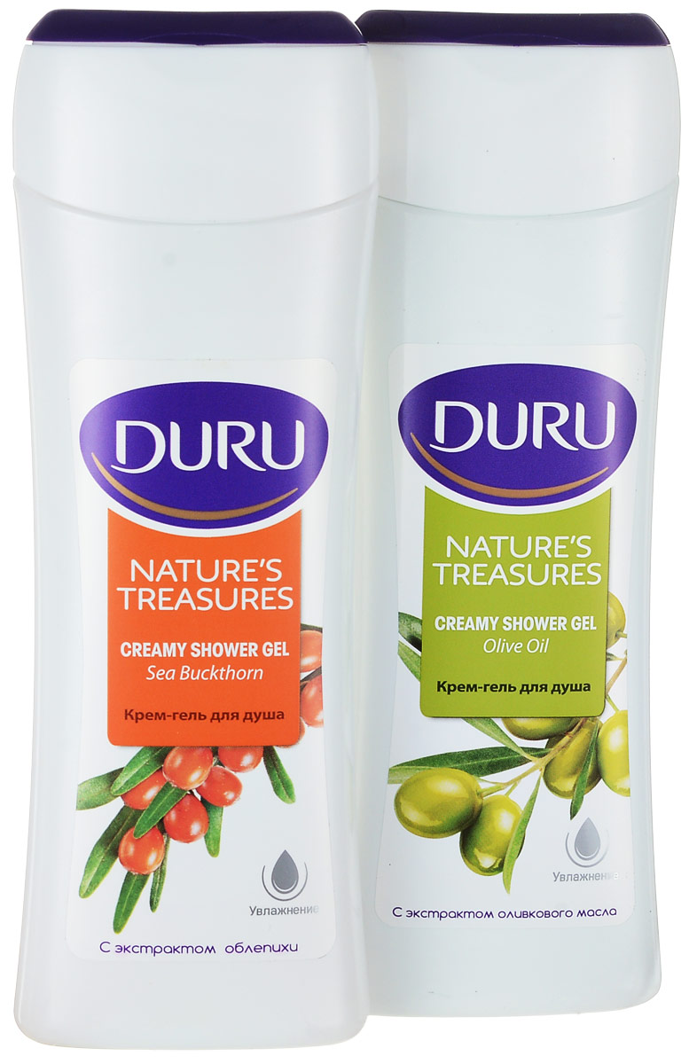 Duru Natures Treasures Подарочный набор Гель для душа Олива 250мл + Гель для душа Облепиха 250мл1301210 Duru Natures Treasures Подарочный набор Гель для душа Олива 250мл + Гель для душа Облепиха 250мл1301210Гель для душа с массажными частицами бережно очищает, помогая коже дышать. Подарите своей кожи дыхание свежести, заряд бодрости и энергии на весь день.