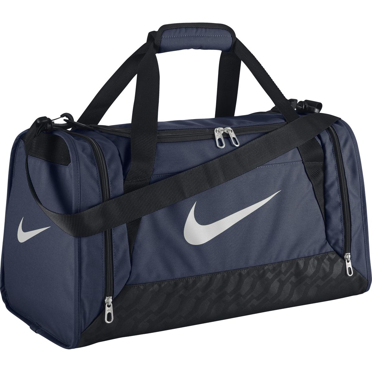 Сумка спортивная Nike Brasilia 6 Small Duffel, цвет: темно-синий, 44,4 л