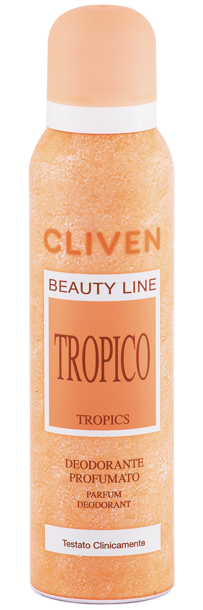 Cliven Женский дезодорант-спрей Тропический 150мл5010777139655 Cliven Женский дезодорант-спрей Тропический 150мл5010777139655Благодаря наличию активных антибактериальных компонентов устранеят неприятный запах и препятствует его образованию. Прошел клиническую проверку.