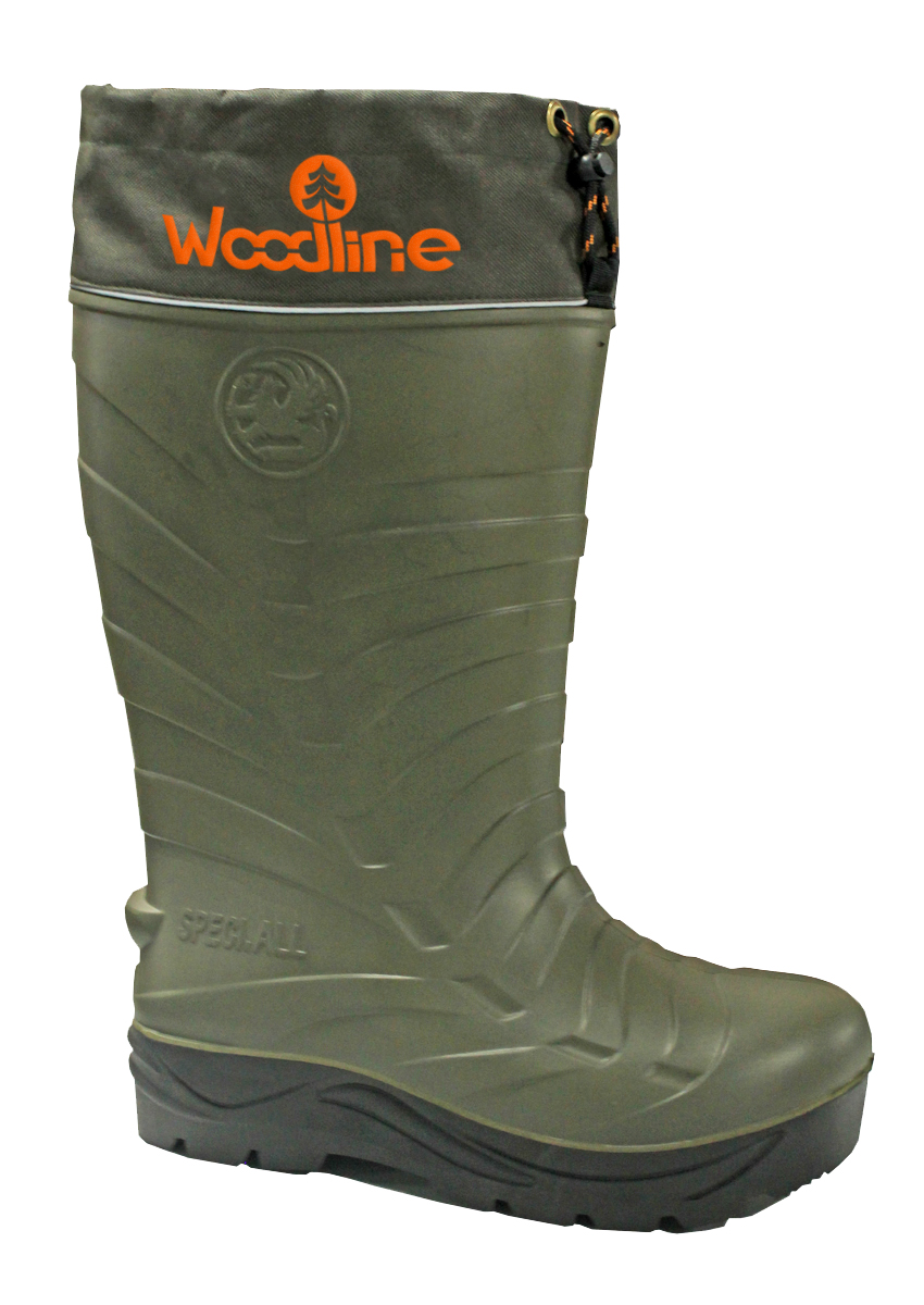 Сапоги зимние Woodline ЭВА с шипами, (-70), цвет: олива. Размер 42/436-4-047 Сапоги зимние Woodline ЭВА с шипами, (-70), цвет: олива. Размер 42/436-4-047Сапог ЭВА (этиленвинилацетат). Это легкий и упругий материал, имеющий хорошие амортизирующие свойства, устойчивый к растворителям и маслам. Комплектуется 7-ми слойным утеплителем.