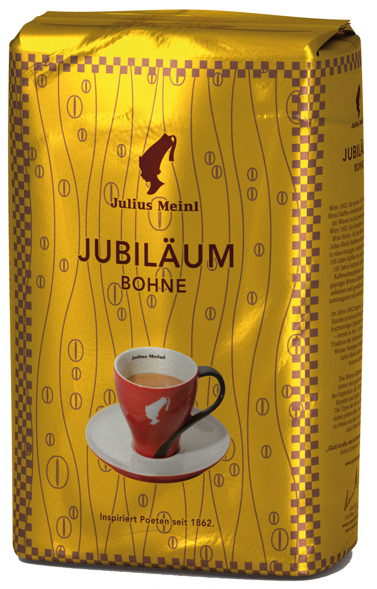 Julius Meinl Юбилейный кофе в зернах, 500 г0120710 Julius Meinl Юбилейный кофе в зернах, 500 г0120710Премиальный бленд традиционной венской обжарки из лучших зерен, собранных на высокогорных плантациях Центральной Америки и Папуа Новой Гвинеи. Был создан 50 лет назад в честь празднования 100-летнего юбилея компании Julius Meinl.