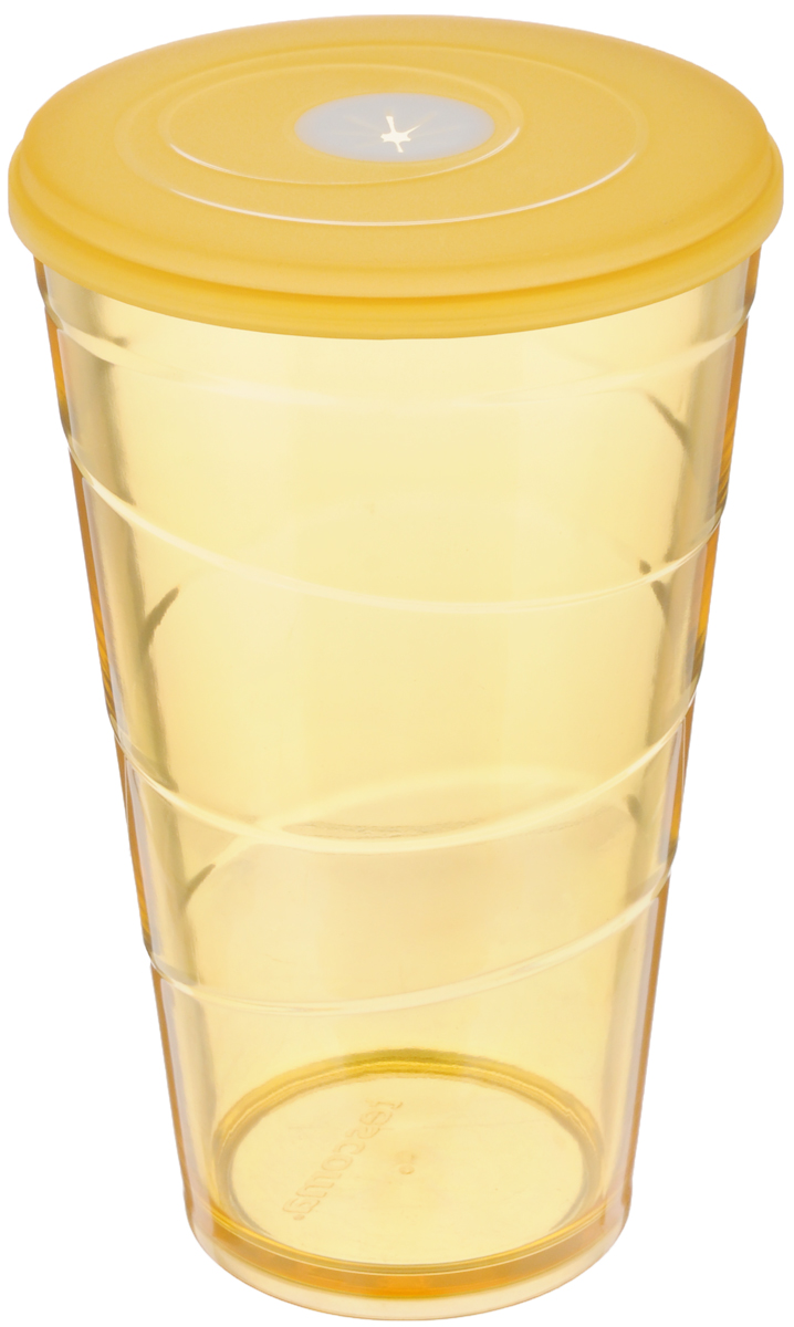 Стакан Tescoma My Drink, с крышкой, цвет: оранжевый, 600 млVT-1520(SR) Стакан Tescoma My Drink, с крышкой, цвет: оранжевый, 600 млVT-1520(SR)Стакан Tescoma My Drink выполнен из нетоксичного прочного пластика и абсолютно безопасен в ежедневном использовании. Проверенная технология европейского производства обеспечивает безопасность даже при долгом соприкосновении с пищевыми продуктами или жидкостями. В крышке имеется гибкое отверстие для соломинки. Можно мыть в посудомоечной машине на щадящих программах, выдерживает температуру до 60°С.Диаметр стакана (по верхнему краю): 10 см.Высота стакана: 16 см.Объем стакана: 600 мл.