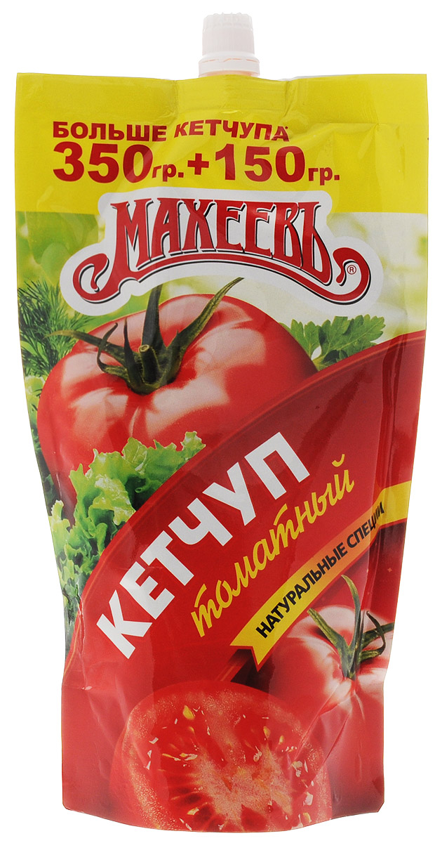 Махеев кетчуп томатный, 500 г0120710 Махеев кетчуп томатный, 500 г0120710Кетчуп Махеев со вкусом спелых томатов отлично подойдет к любому мясному блюду. Он обладает фирменным насыщенным ароматом, который не оставит никого равнодушным.