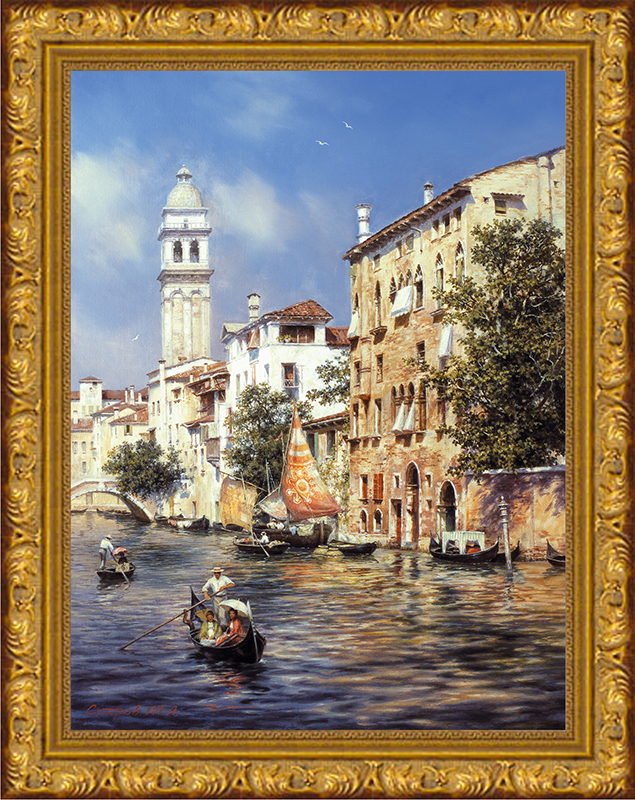 Картина Postermarket Солнечная Венеция, 30 х 40 смPC 1130 Картина Postermarket Солнечная Венеция, 30 х 40 смPC 1130Картина Postermarket Солнечная Венеция прекрасно подойдет для декора интерьера различных помещений. Постер, выполненный в технике фотопечать, оформлен багетом золотистого цвета. Картина для интерьера (постер) - это современное и актуальное направление в дизайне помещений. Ее можно использовать для оформления любых помещений (дом, квартира, офис, бар, кафе, ресторан или гостиница). работоспособность. Правильное оформление интерьера создает благоприятный психологический климат, улучшает настроение и мотивирует.Размер картины: 300 x 400 мм.