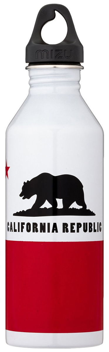 Бутылка для воды Mizu M8. California Flag, цвет: глянцево белый, 800 млWS 7064 Бутылка для воды Mizu M8. California Flag, цвет: глянцево белый, 800 млWS 7064Бутылка из пищевой нержавеющей стали для тех, кто заботится об окружающей среде и своем здоровье. Объем: 800 мл. Обхват: 24 см. Диаметр: 7 см. Высота (с крышкой): 26 см.