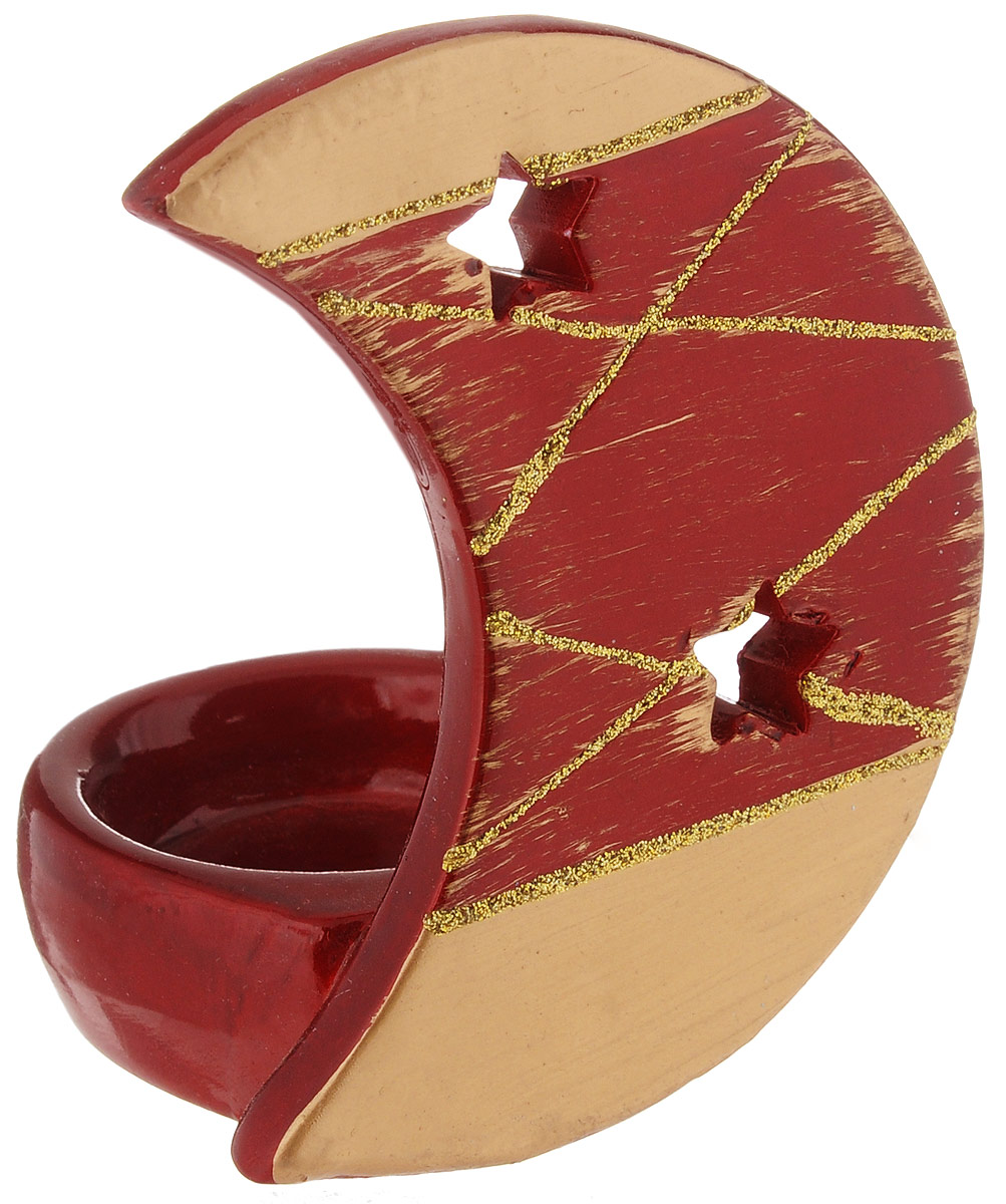 Подсвечник House & Holder, цвет: красный, 10 х 7 х 5,5 см28907 4 Подсвечник House & Holder, цвет: красный, 10 х 7 х 5,5 см28907 4Подсвечник House & Holder, изготовленный из керамики, станет прекрасным украшением интерьера помещения в преддверии Нового года. Подсвечник выполнен в виде небольшой чаши с луной и рассчитан на 1 чайную свечу. Зажигать свечи в Новый год - неизменная традиция, которая позволяет наполнить дом волшебством и таинственностью новогодней ночи.Размер подсвечника: 10 х 7 х 5,5 см.