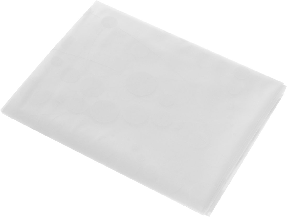 Штора для ванной комнаты Ridder Dots, цвет: белый, 180 х 200 см531-105 Штора для ванной комнаты Ridder Dots, цвет: белый, 180 х 200 см531-105Шторадля ванной комнаты Ridder Dots, изготовленная из материала ПЕВА, приятна на ощупь, устойчива к разрывам и проколам, не пропускает воду. Она надежно защитит от брызг и капель пространство вашей ванной комнаты в то время, пока вы принимаете душ, а привлекательный дизайн шторы наполнит вашу ванную комнату положительной энергией.