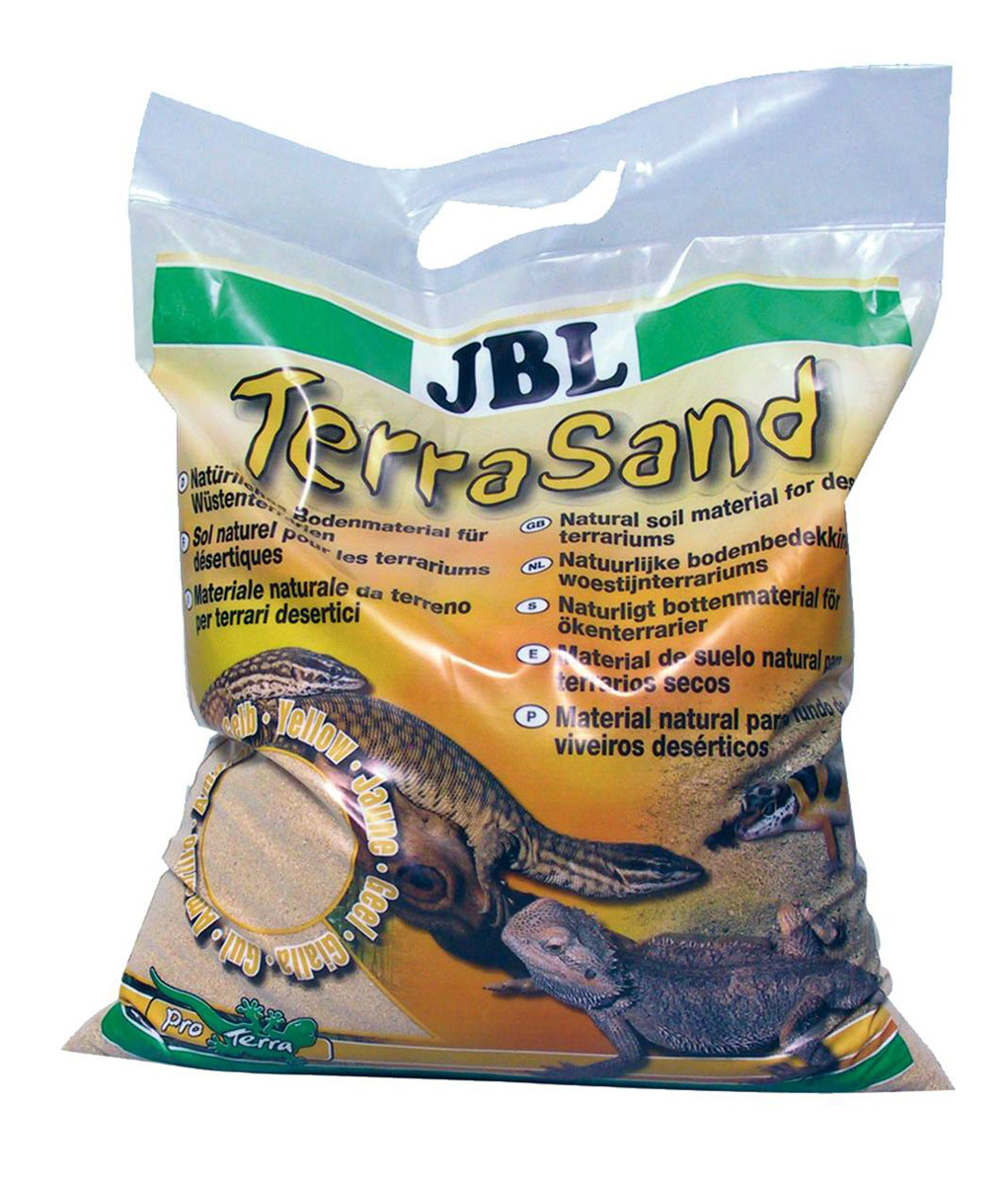 Донный грунт JBL TerraSand, для сухих террариумов, цвет: натуральный желтый, 7,5 кг0120710 Донный грунт JBL TerraSand, для сухих террариумов, цвет: натуральный желтый, 7,5 кг0120710Донный грунт JBL TerraSand из натурального песка предназначен для сухих песчаных террариумов. Грунт - важная часть террариума, так как многие обитатели копают его и ищут там корм. Песчинки округлой формы предотвращают повреждение кожи рептилий. Чтобы обустроить обитателям террариума дом, как в природе, террариум необходимо оформить согласно биотопу. Для животных решающее значение кроме прочего имеет размер террариума. При установке подбирают правильный субстрат, подходящие растения, обеспечивают вентиляцию, освещение и обогрев террариума. Зерно: 0,7-1,25 мм.