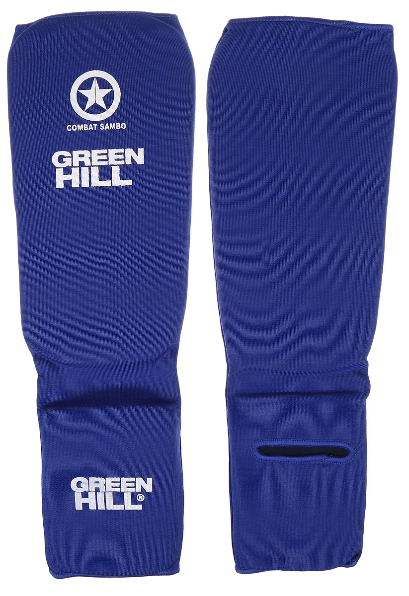 Защита голени и стопы Green Hill Combat Sambo, цвет: синий, белый. Размер XL. SC-61312SC-61312XL Защита голени и стопы Green Hill Combat Sambo, цвет: синий, белый. Размер XL. SC-61312SC-61312XLЗащита голени и стопы Green Hill Combat Sambo с наполнителем, выполненным из вспененного полимера, необходима при занятиях спортом для защиты пальцев и суставов от вывихов, ушибов и прочих повреждений. Накладки выполнены из высококачественного полиэстера и хлопка.Длина голени: 29 см.Ширина голени: 15,5 см.Длина стопы: 15,5 см.Ширина стопы: 12 см.