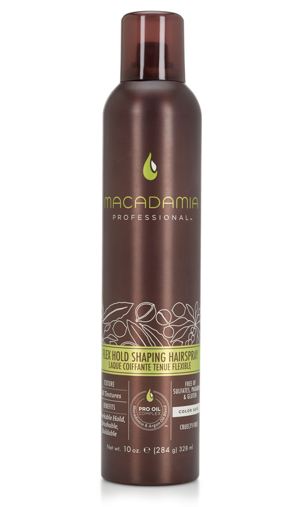 Macadamia Professional Спрей Подвижная фиксация, 300 мл099-1801254/238881 Macadamia Professional Спрей Подвижная фиксация, 300 мл099-1801254/238881Невесомый финиш-спрей Macadamia Professional с маслами арганы и макадамии обеспечивает среднюю степень фиксации, создает текстуру и объем. Дает подвижную фиксацию, великолепный блеск и защиту от УФ-лучей. Идеален для волос любой длины и формы. Оставляет волосы легко расчесываемыми и структурированными одновременно.