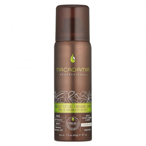 Macadamia Professional Финиш-спрей Небрежная укладка, 43 гр4604903000172 Macadamia Professional Финиш-спрей Небрежная укладка, 43 гр4604903000172Невесомый спрей Macadamia Professional с маслами арганы и макадамии создает великолепный объем и текстуру. Создает подвижную фиксацию, великолепный блеск и защиту от УФ-лучей. Идеален для волос любой длины и формы. Обеспечивает легкую фиксацию.