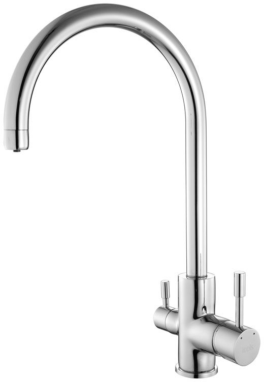 Смеситель для кухни Iddis Kitchen, с каналом для фильтрованной воды, цвет: хром. KF20SBJi05BL505 Смеситель для кухни Iddis Kitchen, с каналом для фильтрованной воды, цвет: хром. KF20SBJi05BL505Смеситель для кухни Iddis Kitchen изготовлен из высококачественной первичной латуни, прочной, безопасной и стойкой к коррозии. Инновационные технологии литья и обработки латуни, а также увеличенная толщина стенок смесителя обеспечивают его стойкость к перепадам давления и температур. Увеличенное никель-хромовое покрытие полностью соответствует европейским стандартам качества, обеспечивает его стойкость и зеркальный блеск в течение всего срока службы изделия. Благодаря гладкой внутренней поверхности смесителя, рассекателям в водозапорных механизмах и аэратору он имеет минимальный уровень шума.Надежный картридж Sedal обеспечивает увеличенный срок службы смесителя.Съемный пластиковый аэратор Neoperl гарантирует ровный и мягкий поток воды без брызг. Встроенный ограничитель потока оптимизирует расход воды без потери комфорта при использовании.В комплекте: подводка, крепёж, пластиковая проставка.Гарантия на смесители Iddis - 10 лет.