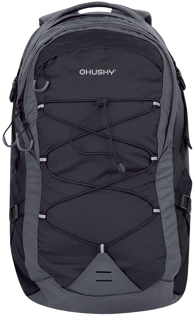 Рюкзак городской Husky PROSSY, цвет: черный, 30 лГризли Рюкзак городской Husky PROSSY, цвет: черный, 30 лГризлиРюкзак городскойPROSSY 30ПРОСИ 30Фирма – изготовитель: «HUSKY» (Чехия)Страна – производитель: КитайОбъем: 30 литровОсобенности: ткань с водоотталкивающей пропиткой,сетчатая система вентиляции спины NBS,одно основное отделение, нагрудный и поясной ремни,крепеж для палок и инструмента, карман для питьевой системы,накидка от дождя, боковые карманы-cетки,светоотражающие элементыМатериал: Полиэстер 420D Diamond Ripstop, полиэстер 420D Ripstop PUРазмер - 53 х 29 х 19 см Вес: - 1000 г