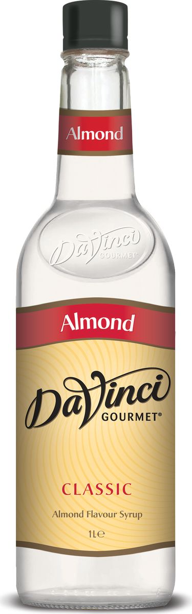 DaVinci Миндаль сироп, 1 л0120710 DaVinci Миндаль сироп, 1 л0120710Сироп Da Vinci Миндаль - это ароматная и очень вкусная добавка к кофе, которая сделает букет бодрящего напитка более интересным. Конечно, сироп Да Винчи Миндаль можно использовать и при приготовлении различных десертов - тортов, пирогов и других лакомств, однако наиболее гармоничное сочетание он образует с благородным кофе. Сироп Da Vinci Миндаль создается на основе натуральных ингредиентов, и содержание ароматизаторов в нем минимально. В отличие от многих других подобных продуктов, сироп Да Винчи Миндаль обладает натуральными вкусовыми характеристиками: в его букете чувствуются приятные оттенки ванили, карамели и, конечно же, миндаля. Рекомендуем попробовать сироп Da Vinci Миндаль гурманам, которые хотят внести разнообразие в классические кофейные посиделки.