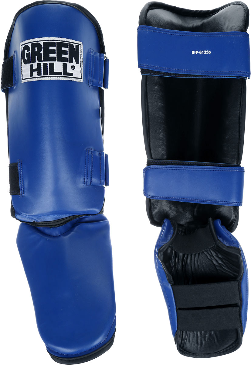 Защита голени и стопы Green Hill, цвет: синий, черный. Размер S. SIPS-6135bXAP00307 Защита голени и стопы Green Hill, цвет: синий, черный. Размер S. SIPS-6135bXAP00307Защита голени и стопы Green Hill необходима при занятиях спортом для защиты пальцев и суставов от вывихов, ушибов и прочих повреждений. Выполнена из высококачественной натуральной кожи. Наполнитель изготовлен из вспененного полимера.Защита закрепляется при помощи ремней на липучках. Защита правильно подобранного размера надежно сидит на ноге, не спадает и не сваливается во время поединка.Длина голени: 31 см.Ширина голени: 16 см.Длина стопы: 23 см.Ширина стопы: 16 см.