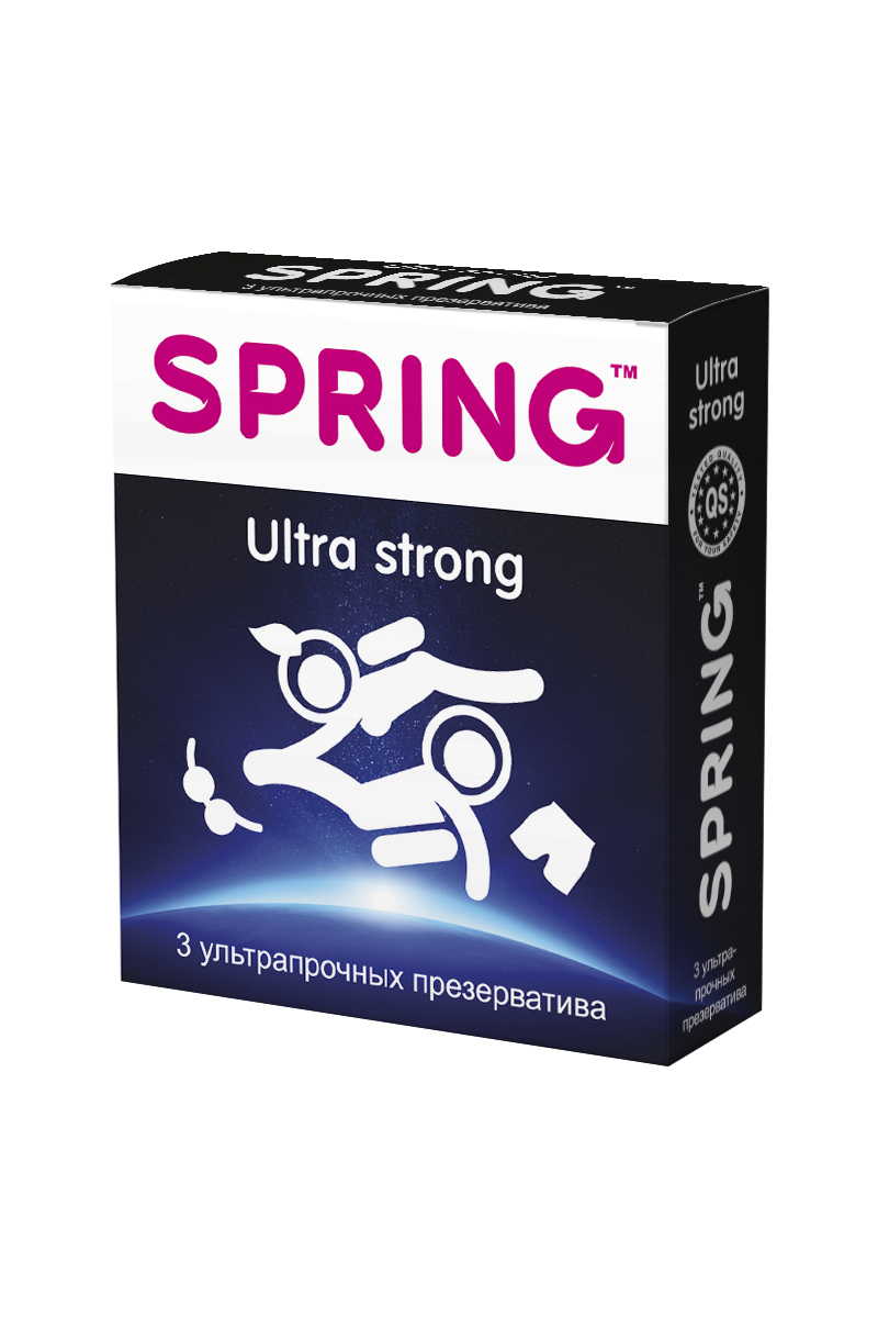 Презервативы SPRING™ Ultra Strong, ультрапрочные, 3 шт.WS 7064 Презервативы SPRING™ Ultra Strong, ультрапрочные, 3 шт.WS 7064Гладкие презервативы классической формы с утолщенной стенкой (0,085 мм) и дополнительной силиконовой смазкой для максимальной защиты. Идеальны для бурной страсти и анального проникновения. Максимальная прочность и комфорт обоих партнеров