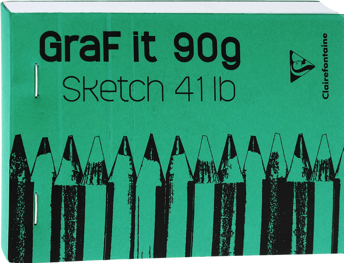 Блокнот Clairefontaine Graft It, на скобах, цвет: зеленый, 80 листов72523WD Блокнот Clairefontaine Graft It, на скобах, цвет: зеленый, 80 листов72523WDБлокнот на скобах Clairefontaine Graft It содержит 80 листов, выполненных из бумаги. Листы не разлинованы. Обложка выполнена из картона. Блокнот идеален для рисования и письма, также подойдет для эскизов и набросков.