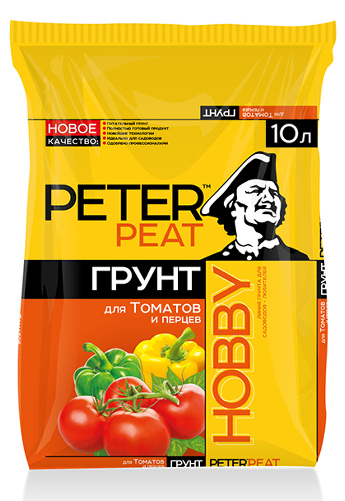 Грунт Peter Peat Для томатов и перцев, 10 лRSP-202S Грунт Peter Peat Для томатов и перцев, 10 лRSP-202SПитательный грунт для огорода. Для выращивания томатов, перцев, баклажанов и их подкормки в период роста и плодоношения. Улучшает всхожесть семян и приживаемость рассады.