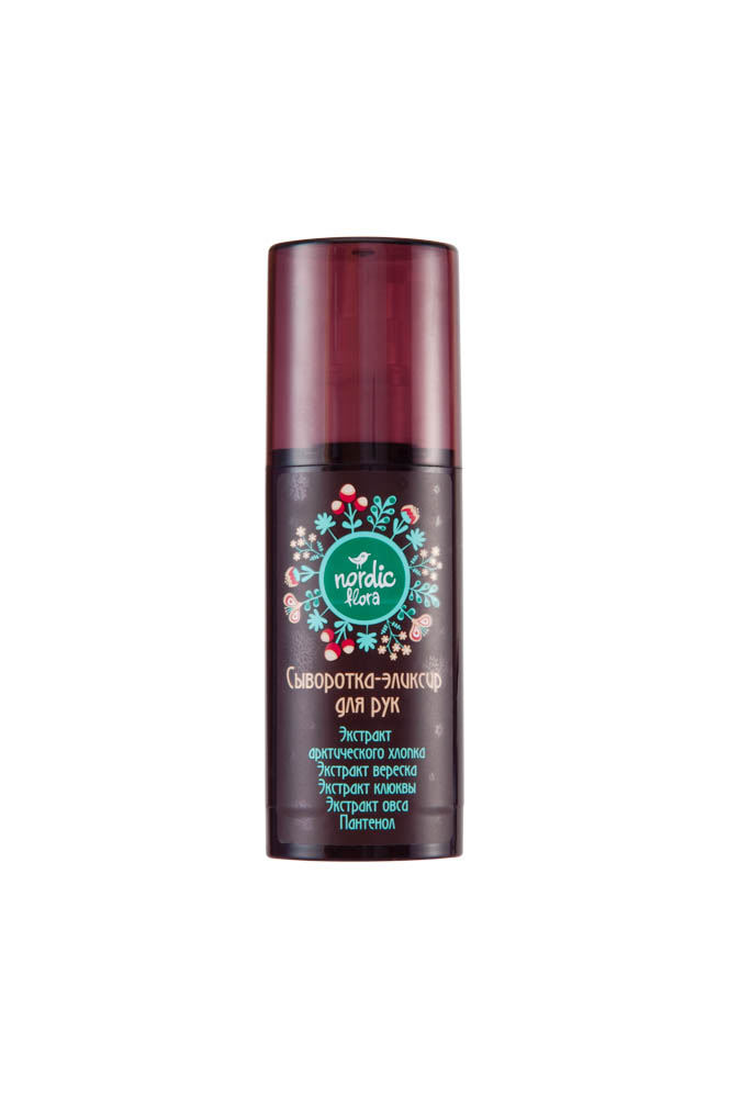 Nordic Flora Сыворотка-эликсир для рук, 50 г6348-06375 Nordic Flora Сыворотка-эликсир для рук, 50 г6348-06375Интенсивное средство с высокой концентрацией природных биологически активных компонентов. Используется для проведения курсов реабилитации, ревитализации кожи рук в условиях городского стресса. Усиливает действие других средств серии NORDIC FLORA: Маски-скраба, увлажняющего и питательного кремов, крем-масла для рук. · Усиливает барьерную функцию кожи · Насыщает витаминами, тонизирует · Защищает клетки от осмотического стресса · Замедляет проявления возрастных изменений