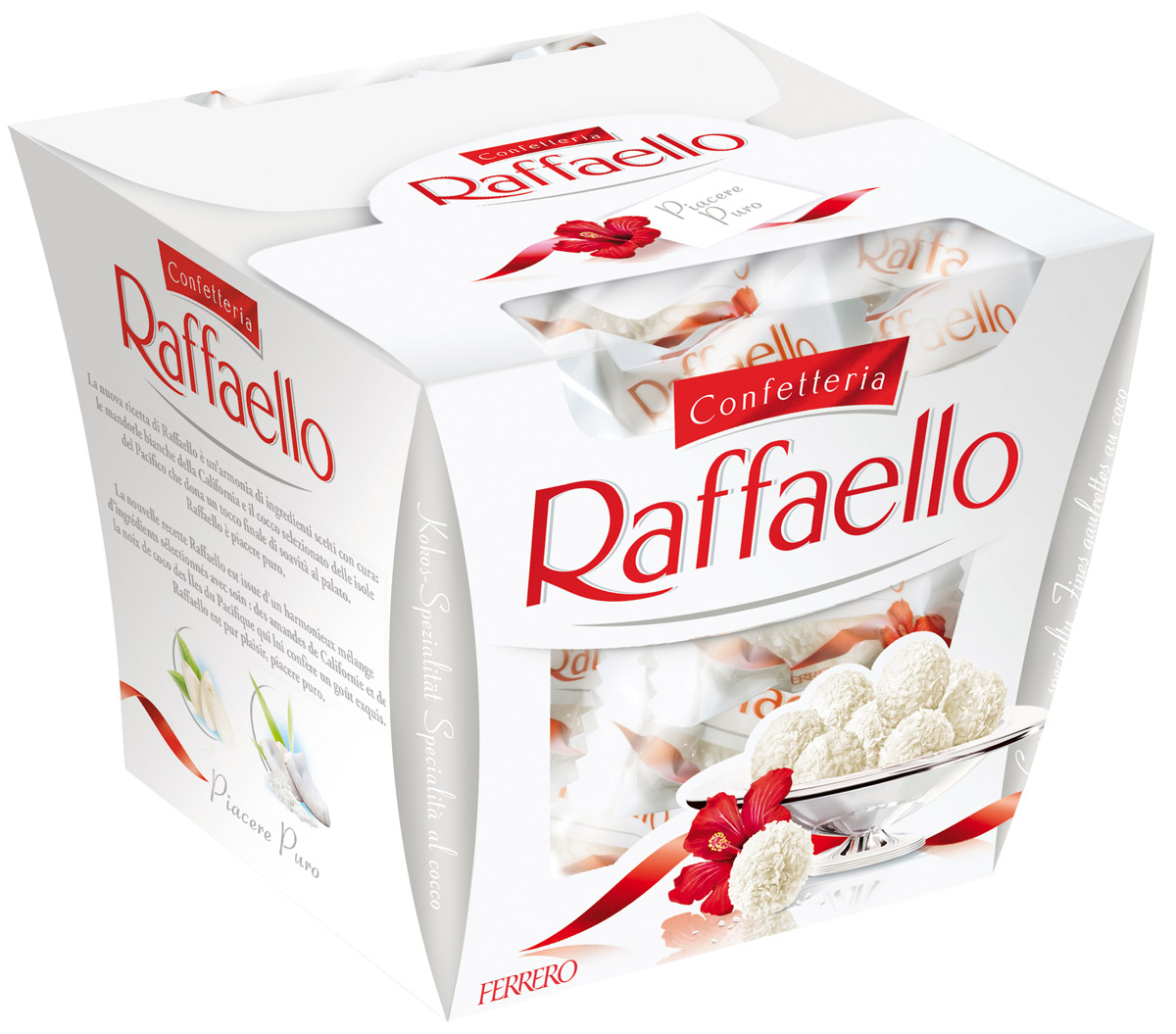 Raffaello конфеты с цельным миндальным орехом в кокосовой обсыпке, 150 г0120710 Raffaello конфеты с цельным миндальным орехом в кокосовой обсыпке, 150 г0120710Конфеты Рафаэлло с цельным миндальным орехом в кокосовой обсыпке.