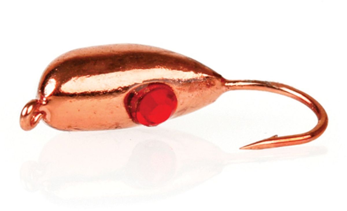 Мормышка вольфрамовая Asseri Рижский банан Swarovski, цвет: медный, красный, 2,6 г, 5 шт48303 Мормышка вольфрамовая Asseri Рижский банан Swarovski, цвет: медный, красный, 2,6 г, 5 шт48303Мормышка Asseri Рижский банан Swarovski изготовлена из вольфрама и оснащена крючком. Изделие бликует в воде, что делает ее более привлекательной для хищных рыб. Кристалл имитирует глазик краба.Главное достоинство вольфрамовой мормышки - большой вес при малом объеме. Эта особенность дает большие преимущества при ловле, так как позволяет быстро погрузить приманку на требуемую глубину и лучше чувствовать игру мормышки.Размер: 4,8 х 11 мм.