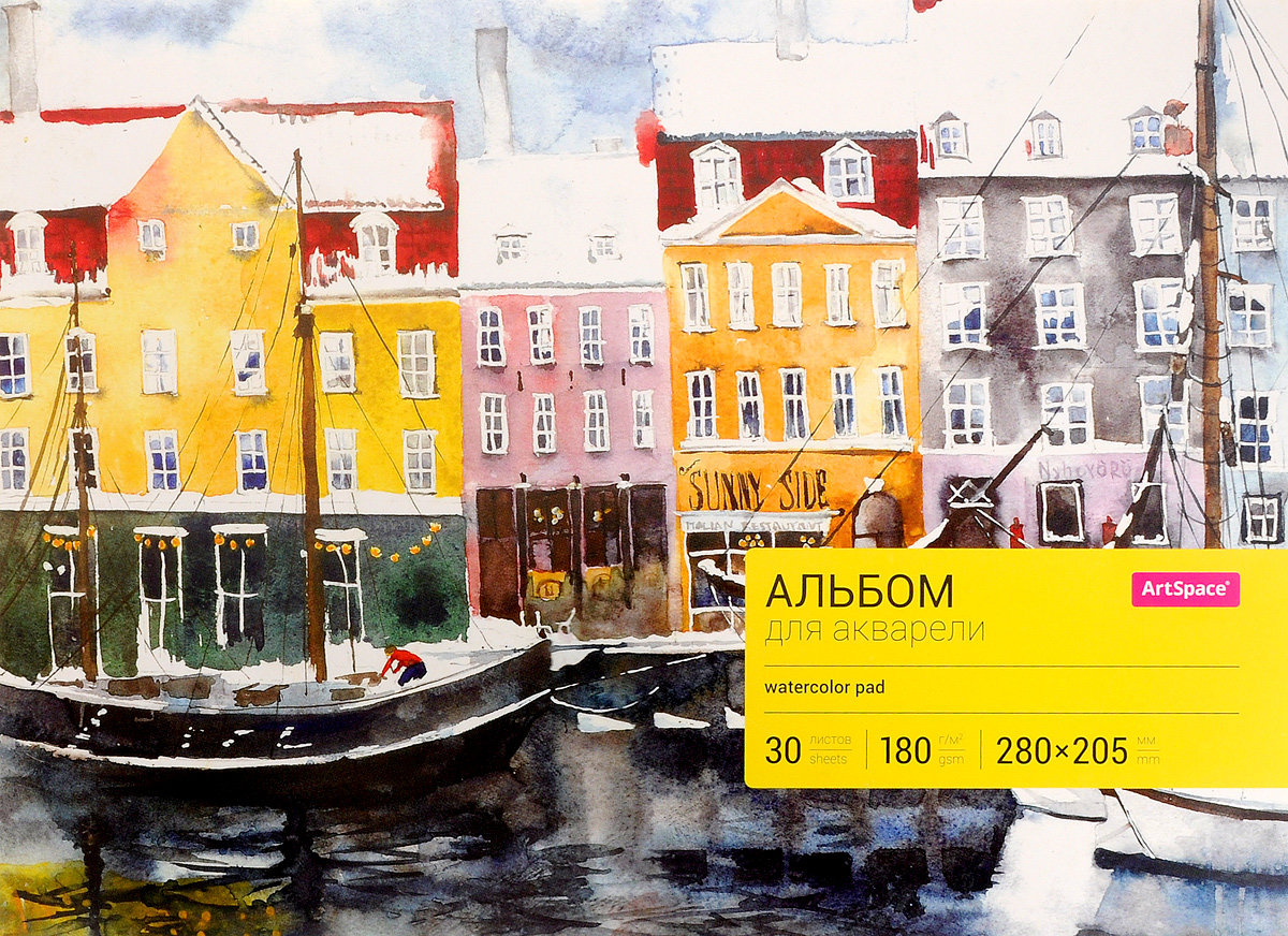 ArtSpace Альбом для акварели 30 листов72523WD ArtSpace Альбом для акварели 30 листов72523WDАльбом для акварели ArtSpace порадует маленького художника и вдохновит его на творчество.Альбом изготовлен из белоснежной бумаги с яркой обложкой из прочного картона.Внутренний блок альбома сшитый и состоит из 20 листов. Жесткая подложка позволяет использовать альбом на весу. Специальная бумага не деформируется при смачивании. Высокое качество бумаги позволяет рисовать в альбоме не только акварельными и гуашевыми красками, но и карандашами и фломастерами.