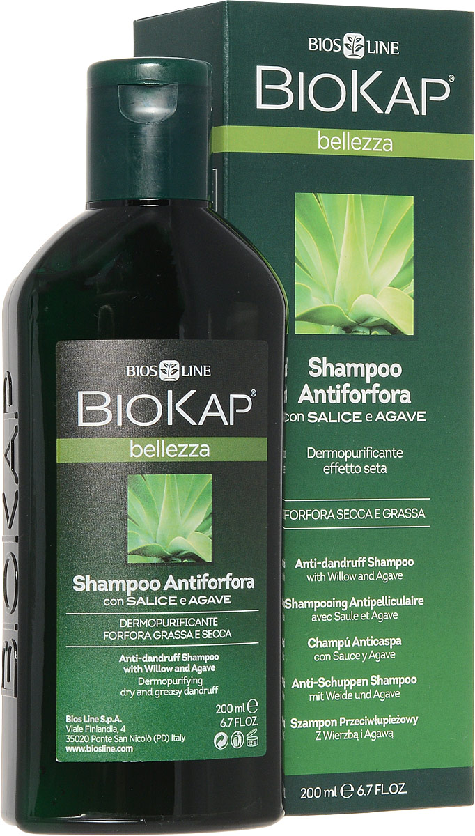 BioKap Шампунь от перхоти, 200 млFS-00897 BioKap Шампунь от перхоти, 200 млFS-00897Предназначен для профилактики выпадения волос и лечения себореи кожи головы. Шампунь, созданный на основе растительных экстрактов, мягко очищает волосы и кожу головы, препятствует образованию перхоти, как жирной, так и сухой. При постоянном применении шампуня BioKap восстанавливается естественный гидролипидный баланс. Подходит для всех типов кожи.