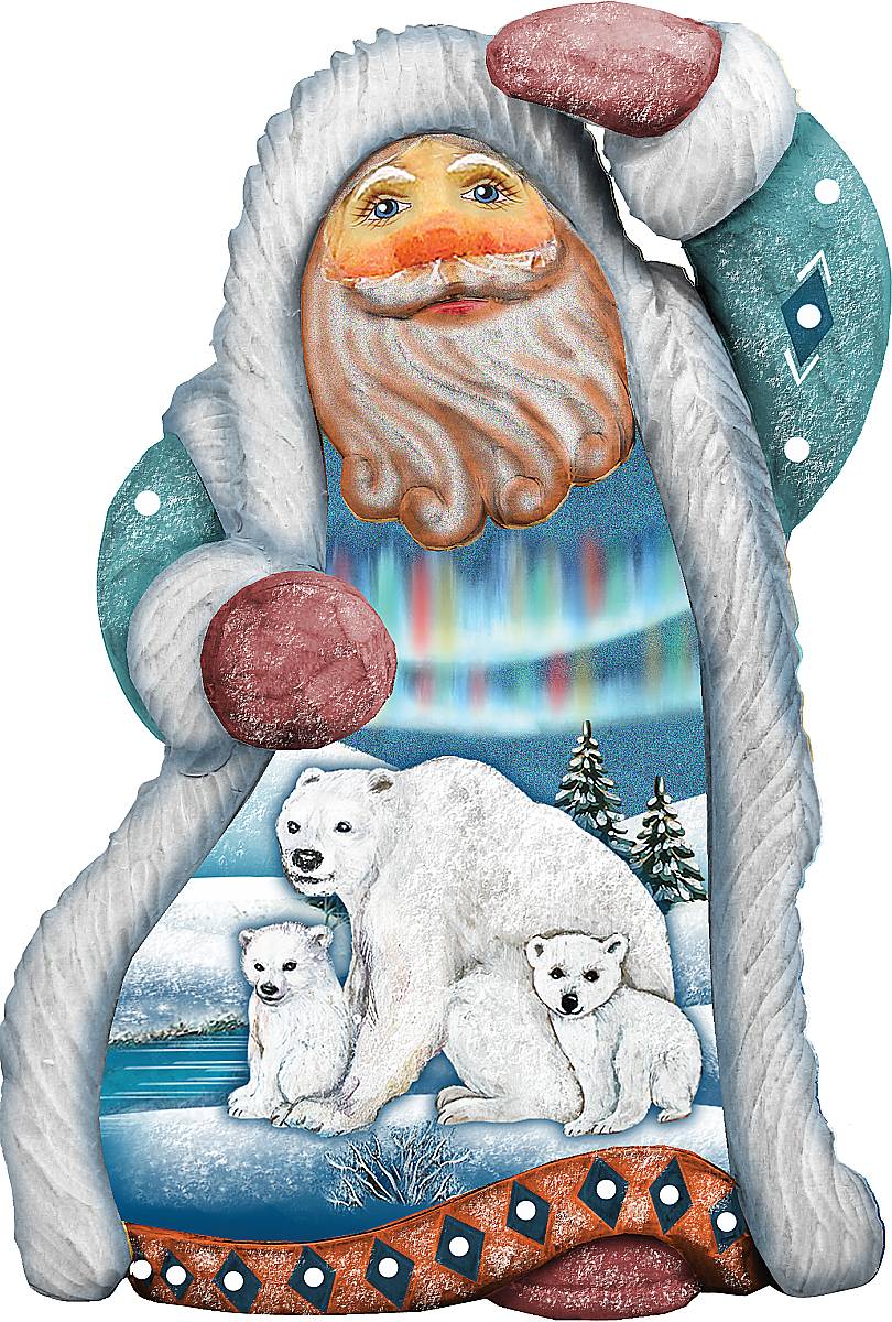 Украшение новогоднее подвесное Mister Christmas Дед Мороз. Белые медведи, коллекционное, высота 10 см97775318 Украшение новогоднее подвесное Mister Christmas Дед Мороз. Белые медведи, коллекционное, высота 10 см97775318Коллекционное украшение Mister Christmas Дед Мороз. Белые медведи прекрасно подойдет для праздничного декора вашего дома. Изделие выполнено из полистоуна и оснащено петелькой для подвешивания. Новогодние украшения несут в себе волшебство и красоту праздника. Они помогут вам украсить дом к предстоящим праздникам и оживить интерьер. Создайте в доме атмосферу тепла, веселья и радости, украшая его всей семьей.Кроме того, такая игрушка станет приятным подарком, который надолго сохранит память этого волшебного времени года.Высота украшения: 10 см.