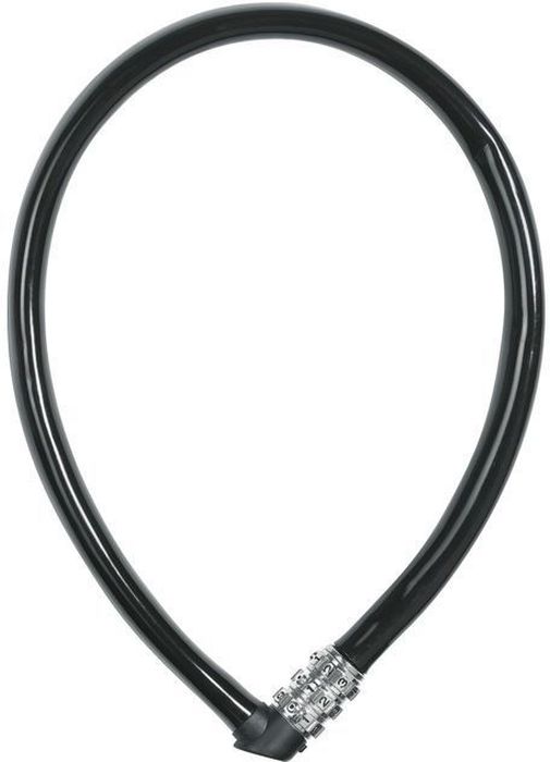 Велозамок кодовый Abus 1100/55, цвет: черный7292 Велозамок кодовый Abus 1100/55, цвет: черный7292Тип: трос с кодом.Обхват: 55 см.Материал: Сталь в ПВХ оболочке.Длина(мм): 550.Толшина троса(мм): 6.Ключ: 3-х разрядный код.Уровень защиты: 1 (стандарт)