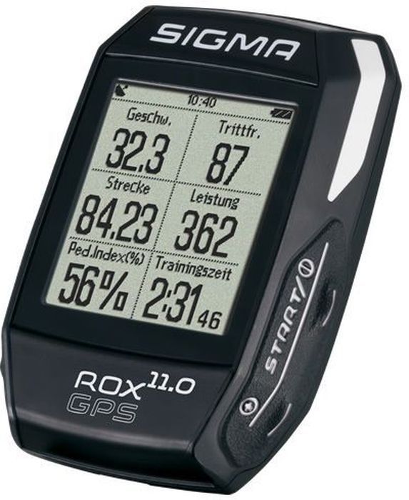 Велокомпьютер Sigma ROX 11.0 GPS BlackZ90 black Велокомпьютер Sigma ROX 11.0 GPS BlackZ90 blackВелокомпьютер SIGMA ROX 11.0 GPS BLACK инструмент для достижения высокой производительности. Новые датчики R1 и R2 DUO DUO COMBO передают все необходимые данные обучения с использованием технологии ANT. Новые спортивные профили могут быть адаптированы к вашим личным предпочтениям, используя центр обработки данных. С помощью GPS-навигации дорожки и многочисленные функции SIGMA ROX 11.0 GPS является идеальным спутником.Функции скоростиТекущая скоростьСреднее развитиеСредняя скоростьКалорийность (на основе hr)Максимальная скоростьРасстояниеФункции высотомераТекущий уровеньВысота профиляСкороподъемность в м / минСклон (в%)Навигационные функцииНаправление движенияРасстояние до пункта назначенияВид трекаПримерное время прибытияВремя до целиФункции температурыТекущая температураМаксимальная температураМинимальная температураФункции сердечного ритма% от максимальной чссСредняя% от максимальной чссСредняя hrГрафическое представление зон интенсивностиПрофиль hrМаксимум. HrМинимальная hrЦелевая зонаОсобенностиAnt +Барометрического измерения высотыЦифровой компас 3-осевойСоздание индивидуальных программ обученияАнализ графических данных в центрах обработки данныхПодсветкаСпортивные профилиВодонепроницаемый (ipx7)Временные функцииДатаПродолжительностьТренировочное времяВремя (12/24)Функции состоянияИндикация состояния батареи в %Точность gps