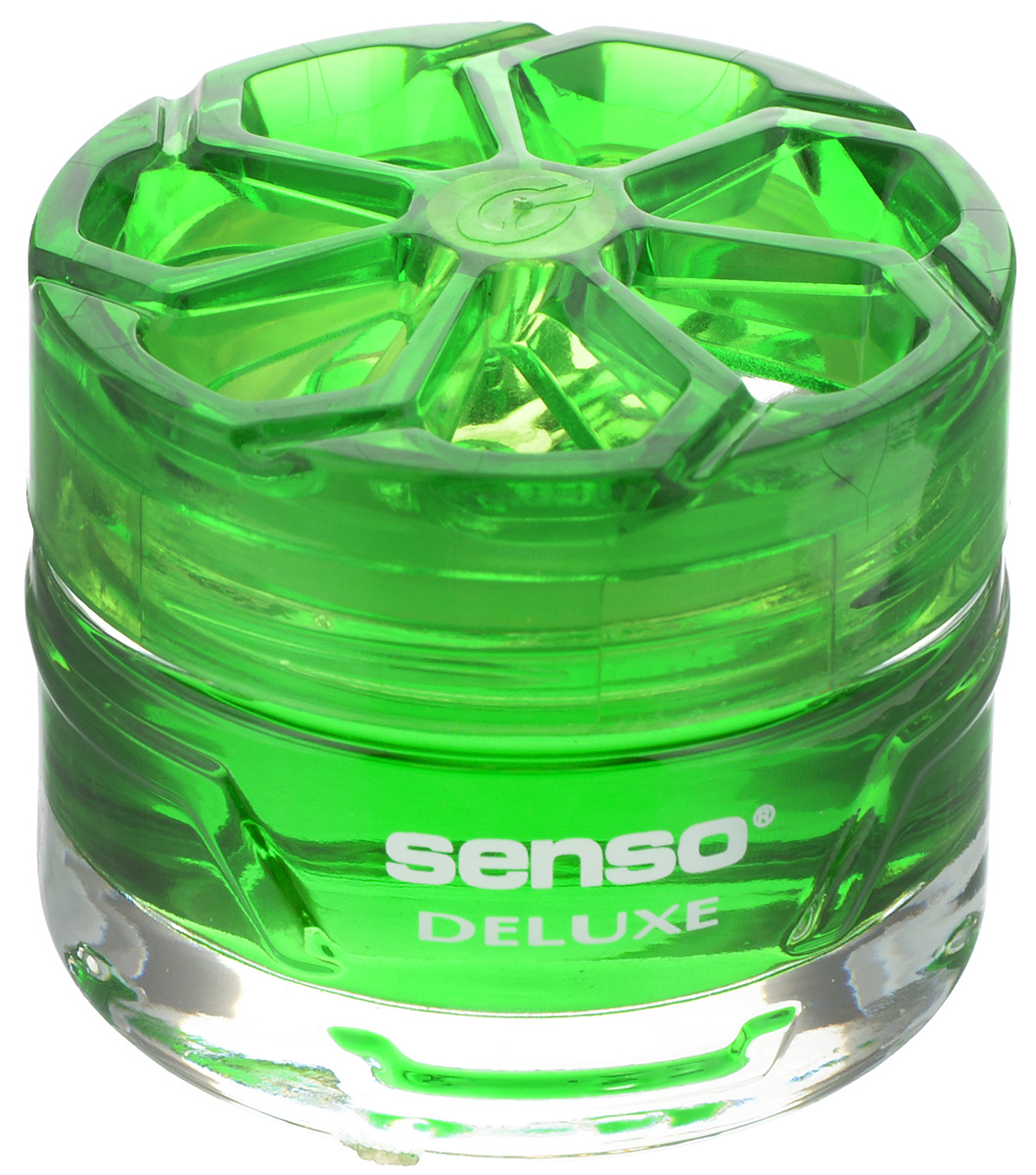 Ароматизатор автомобильный Dr.Marcus Senso Deluxe. Green Apple, гелевый, 50 млCA-3505 Ароматизатор автомобильный Dr.Marcus Senso Deluxe. Green Apple, гелевый, 50 млCA-3505Ароматизатор автомобильный Dr.Marcus Senso Deluxe. Green Apple эффективно устраняет неприятные запахи и придает легкий приятный аромат. Сочетание формулы геля с парфюмами наилучшего качества обеспечивает устойчивый запах. Кроме того, ароматизатор обладает элегантным дизайном, поэтому будет гармонично смотреться в салоне любого автомобиля. Благодаря удобной конструкции, его можно установить в любое место, например, на панель, под сиденье или в двери. Чтобы закрепить ароматизатор, необходимо использовать вложенный пластырь. Рекомендуется наклеивать пластырь на чистую поверхность. Ароматизатор имеет продолжительный срок службы - до 75 дней. Его можно использовать не только в автомобиле, но и в домашних условиях.