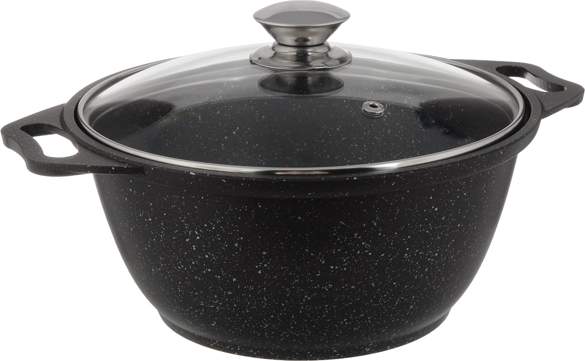 Кастрюля Kukmara с крышкой, с антипригарным покрытием, 2 л94672 Кастрюля Kukmara с крышкой, с антипригарным покрытием, 2 л94672Кастрюля Kukmara изготовлена из высококачественного алюминия с внутренним мраморным покрытием. С таким покрытием пища не пригорает и посуда легко моется. Благодаря прочному дну происходит идеальное и равномерное распределение тепла.Комбинированная крышка из высококачественной нержавеющей стали и жаропрочного стекла позволяет следить за процессом приготовления, не открывая крышки. Специальное отверстие для выхода пара позволяет готовить с закрытой крышкой, предотвращая выкипание. Подходит для всех плит, кроме индукционных. Высота стенки: 10,5 см. Ширина кастрюли с учетом ручек: 28 см. Диаметр дна: 14,5 см.