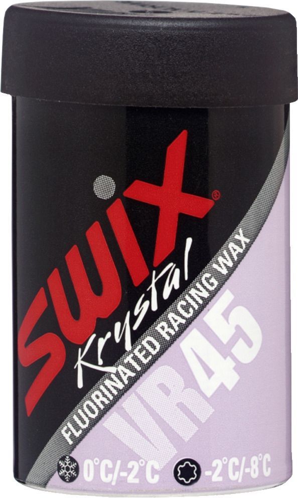 Мазь держания Swix VR45 Flexi, Light Violet, 45 гVR045 Мазь держания Swix VR45 Flexi, Light Violet, 45 гVR045VR45 ФЛЕКСИ СВЕТЛО-ФИОЛЕТОВАЯ.УПАКОВКА 45 ГПредназначена для температур около нуля и ниже.Для свежего снега-0°С…-4°ССтарый снег-2°С…-8°С
