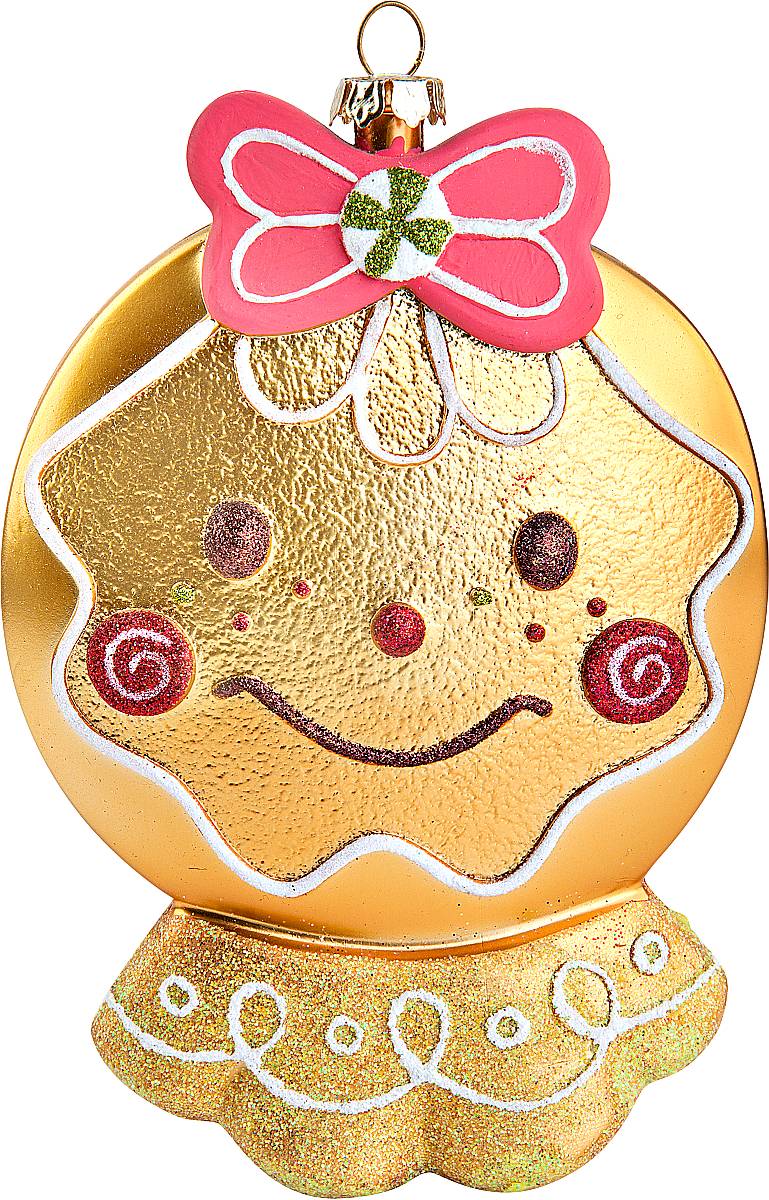 Украшение новогоднее подвесное Mister Christmas Печенька, высота 16 см97775318 Украшение новогоднее подвесное Mister Christmas Печенька, высота 16 см97775318Подвесное украшение Mister Christmas Печенька напоминает настоящее произведение кулинарного искусства. Так и хочется откусить небольшой кусочек - настолько аппетитно выглядит игрушка! Изделие выполнено из пластика и декорировано интересными узорами, объемными деталями и блестками. Для удобного размещения на елке предусмотрена петелька. Украшение с веселой мордочкой станет оригинальным элементом декора вашей елки!