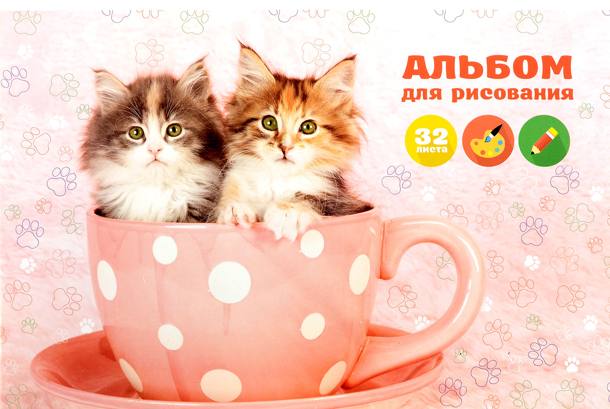 ArtSpace Альбом для рисования So Cute 32 листаА32_9079 ArtSpace Альбом для рисования So Cute 32 листаА32_9079Альбом для рисования ArtSpace So Cute будет вдохновлять вашего ребенка на творческий процесс.Альбом изготовлен из белоснежной бумаги с яркой обложкой из плотного картона, оформленной изображением милых котят. Внутренний блок альбома состоит из 32 листов, соединенных скрепками. Высокое качество бумаги позволяет рисовать в альбоме различными типами красок, фломастерами, цветными и чернографитными карандашами, гелевыми ручками. Занимаясь изобразительным творчеством, ребенок тренирует мелкую моторику рук, становится более усидчивым и спокойным.