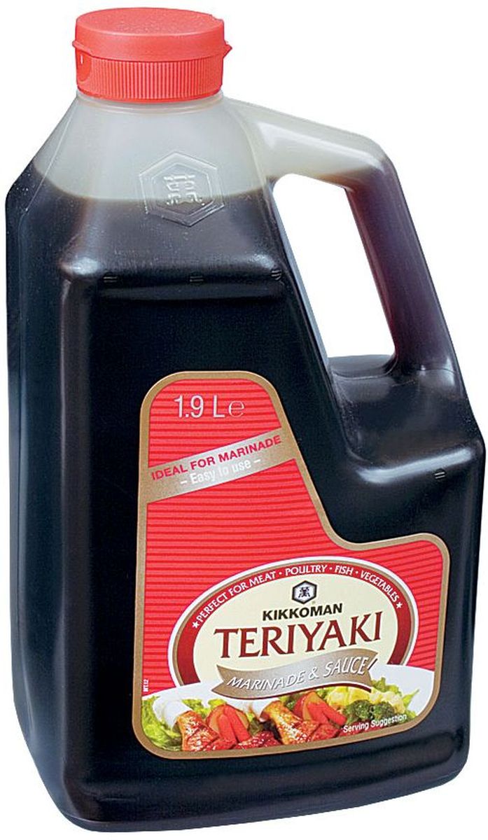 Kikkoman соус-маринад Teriyaki, 1,9 л24237 Kikkoman соус-маринад Teriyaki, 1,9 л24237Классический продукт бренда Kikkoman (Киккоман) - натуральный соевый соус, который превосходно подходит как ингредиент, и как приправа для множества готовых блюд. Он идеально сочетается не только с деликатесами азиатской кухни, но и, например, со спагетти, американскими бюргерами или салатами.Соевый соус Kikkoman (Киккоман) изготавливается традиционным, классическим способом естественного брожения из сочетания 4 натуральных ингредиентов: соевых бобов, воды, пшеницы и соли. Натурально сваренный соевый соус Kikkoman прозрачный, имеет красновато-коричневый цвет и незабываемый, легко узнаваемый приятный вкус.